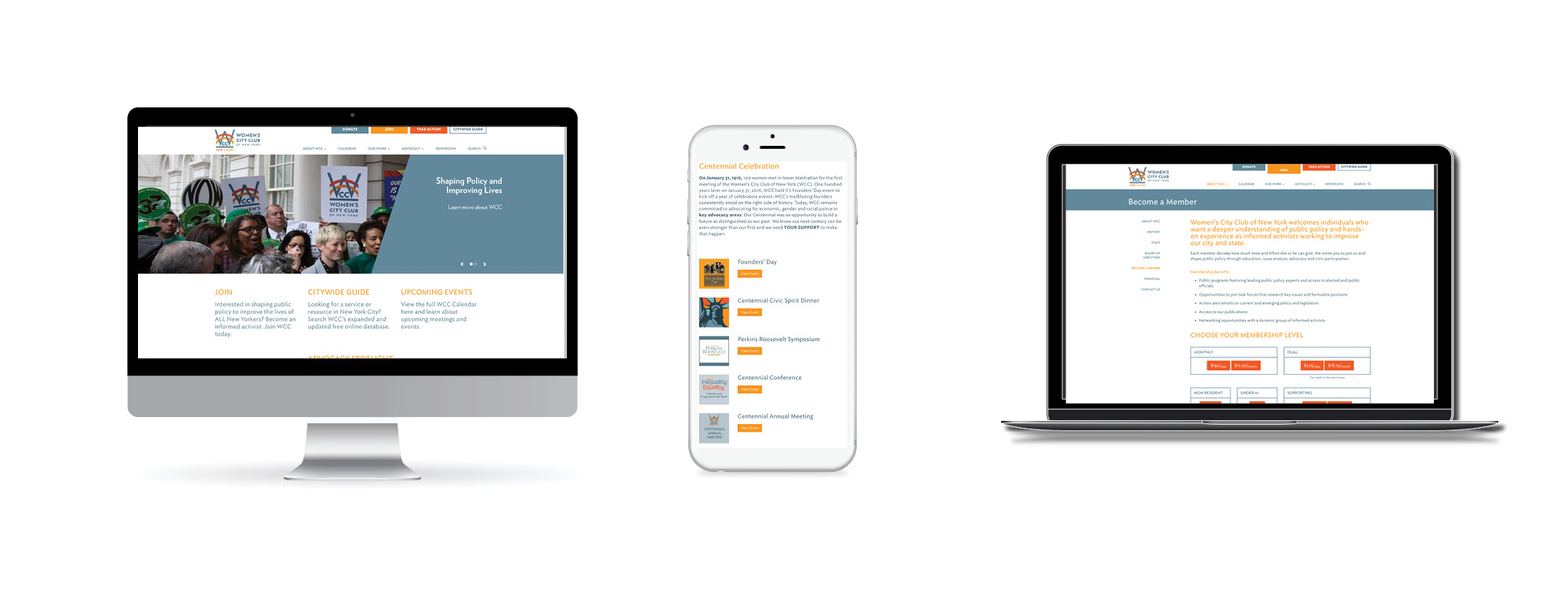 Branding pulled through to new clean, user-friendly website design.