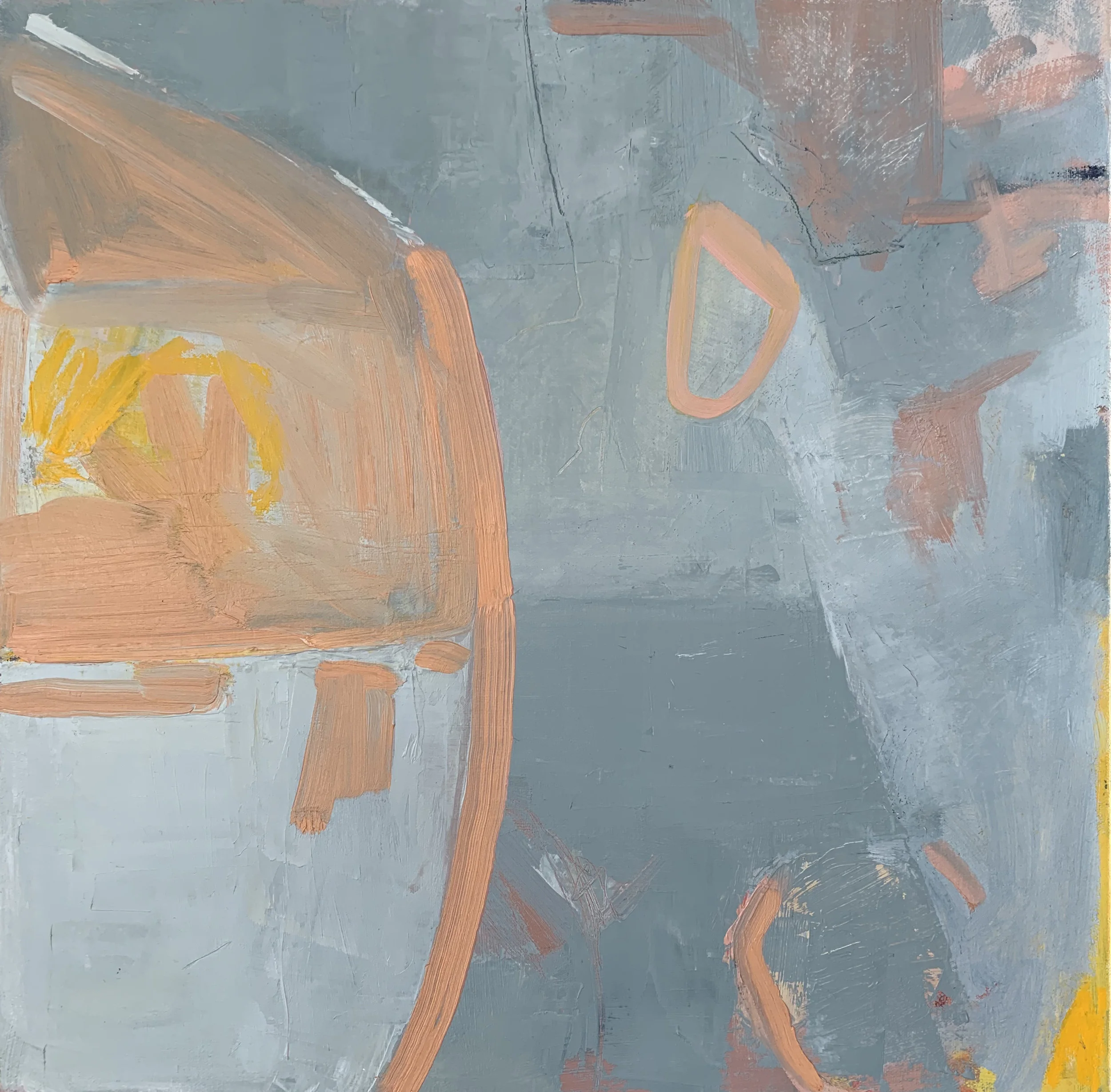 Gray Peach Yellow