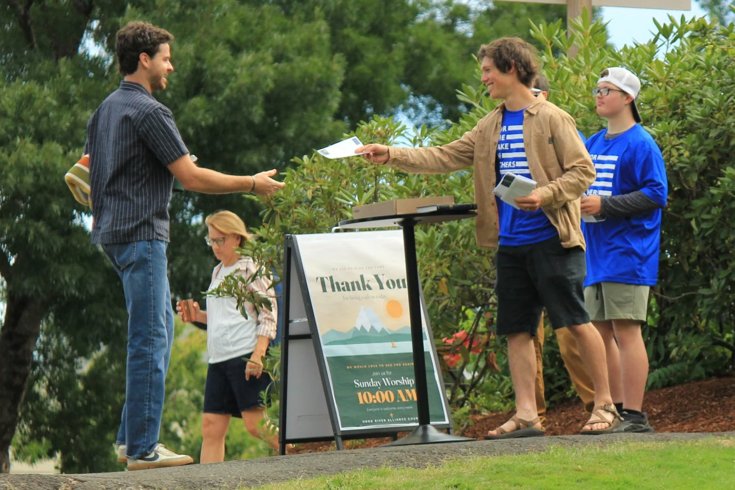 Greeters at Hood River Alliance