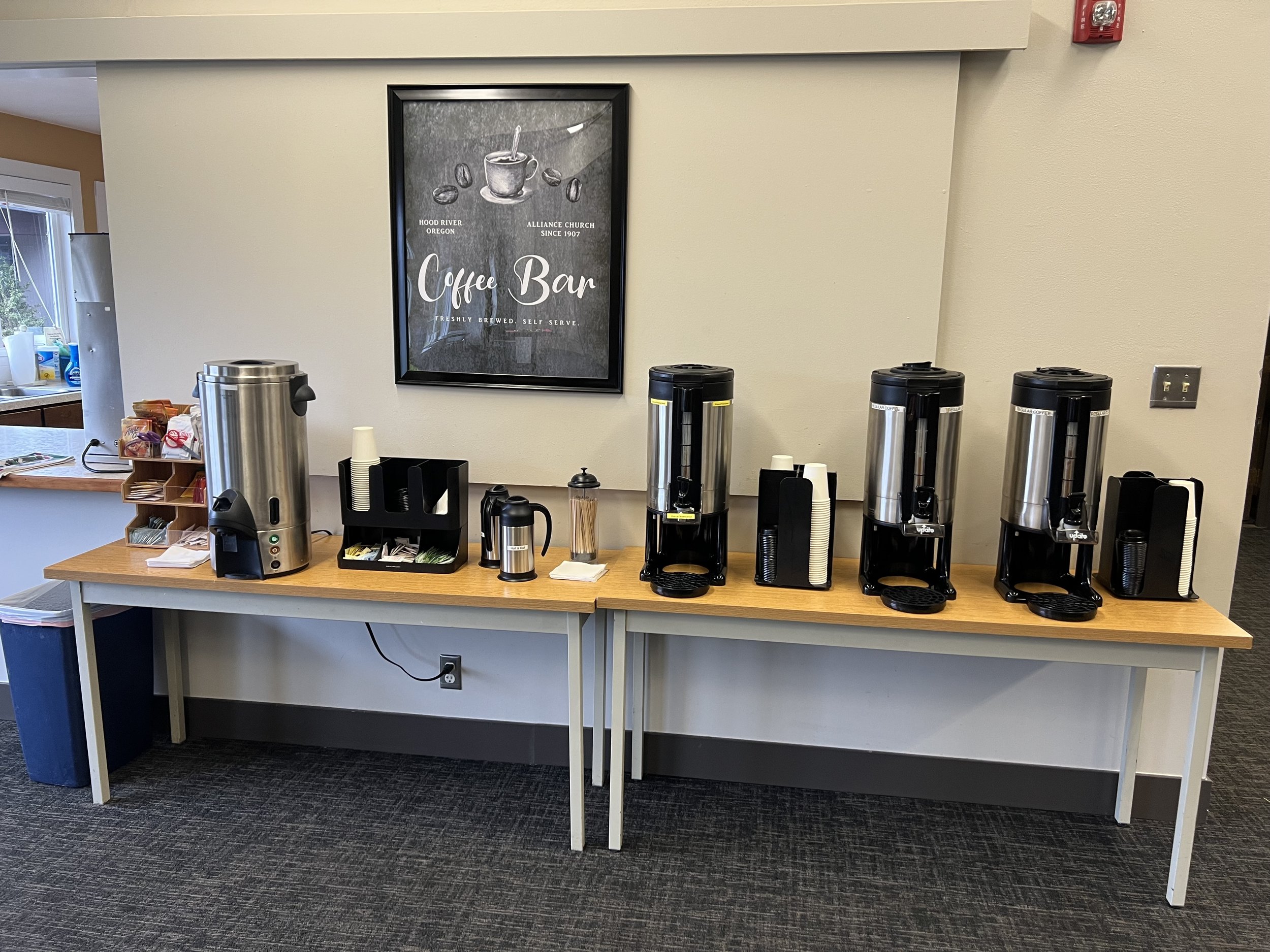 Coffee bar at Hood River Alliance