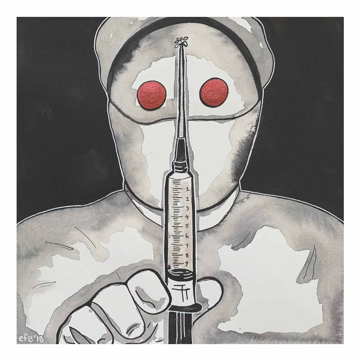 Inktober Day 21 - Trypanophobia