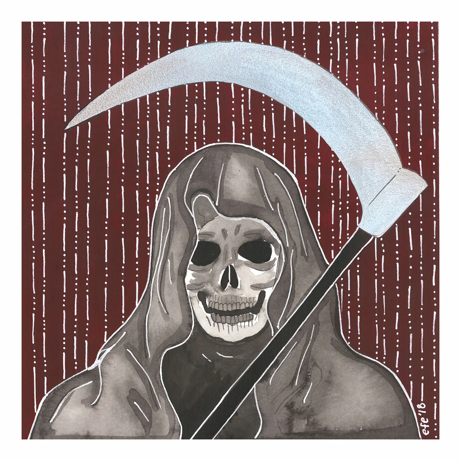 Inktober Day 25 - Thanatophobia