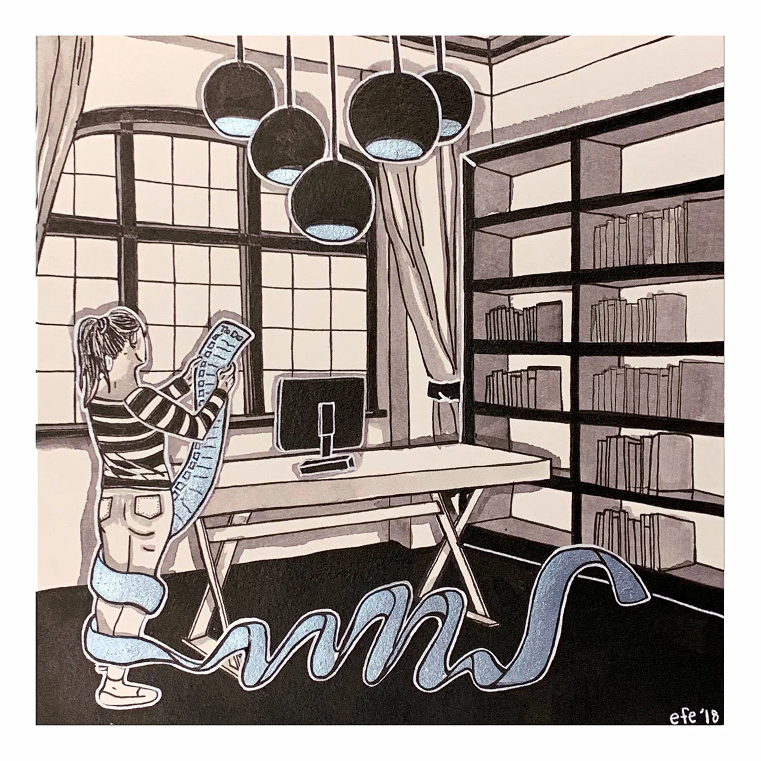 Inktober Day 26 - Pinaciphobia