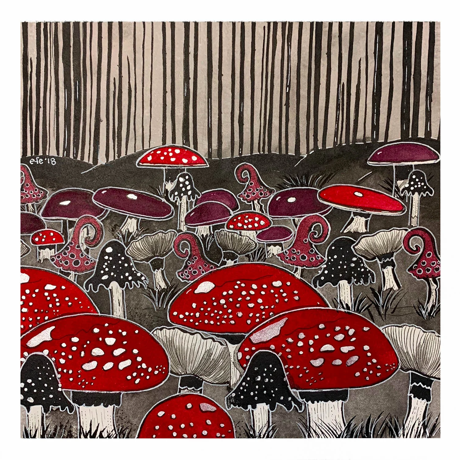 Inktober Day 07 - Mycophobia