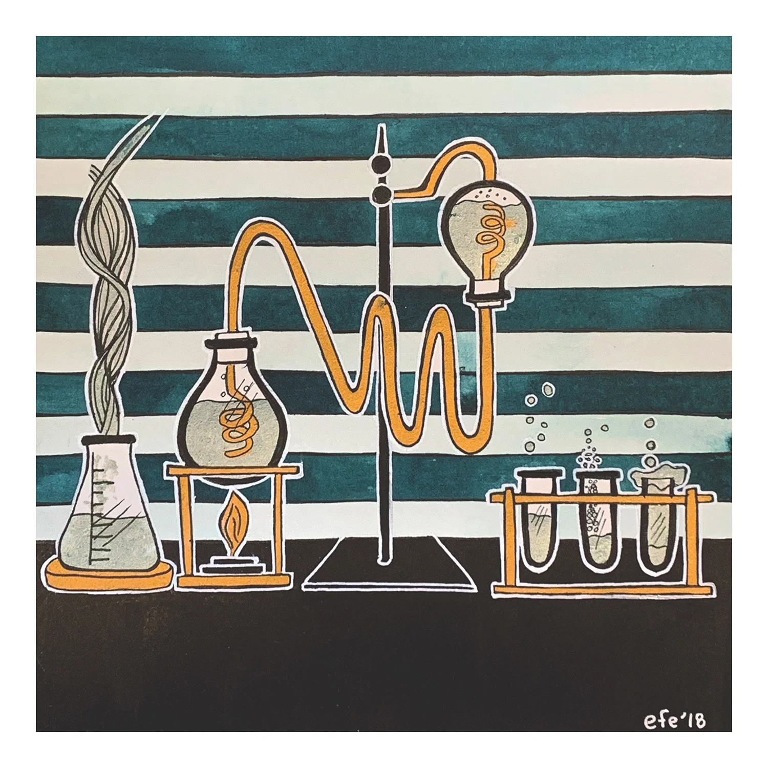 Inktober Day 29 - Chemophobia