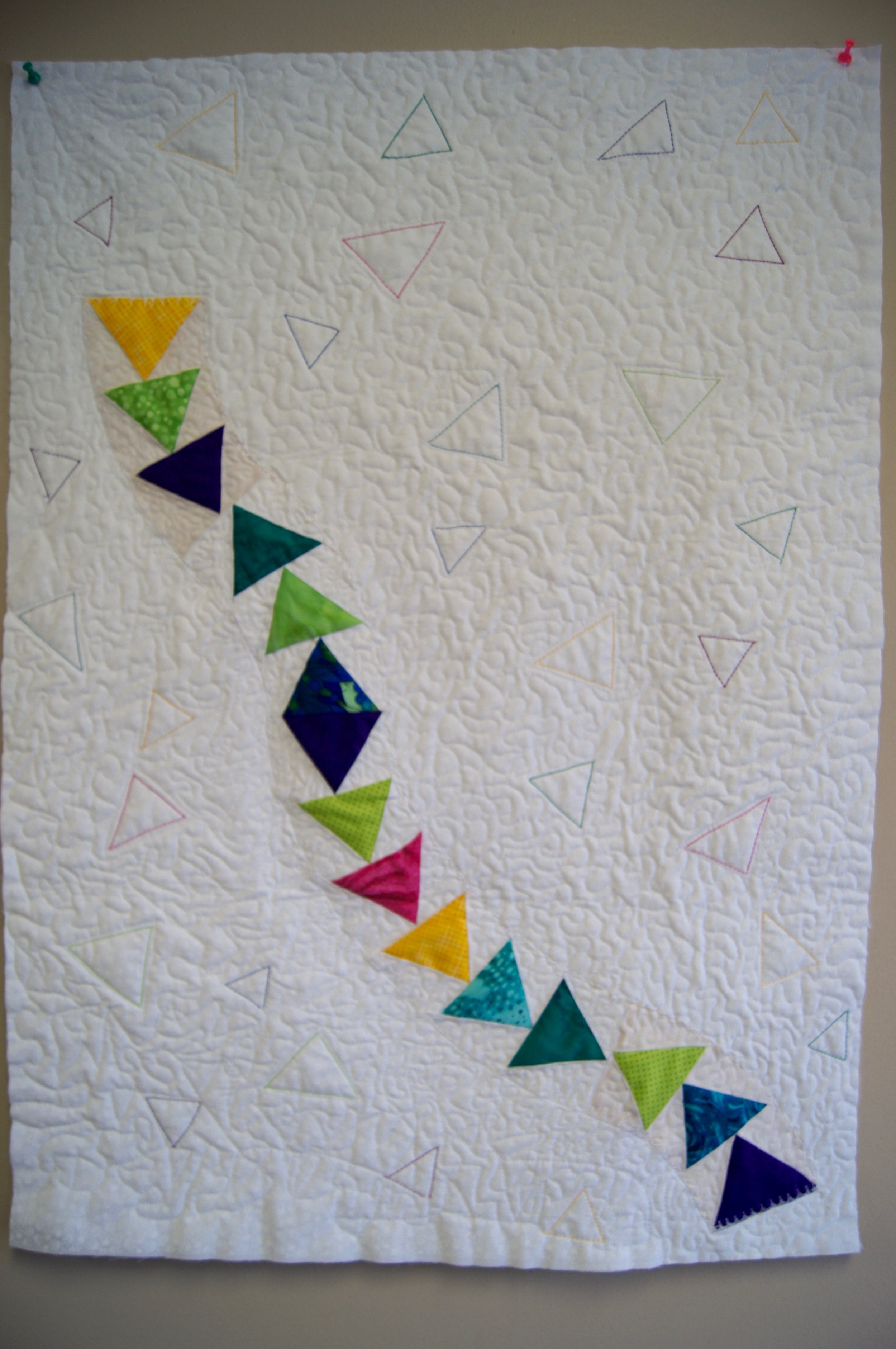Delores Dady's paper-pieced flying geese