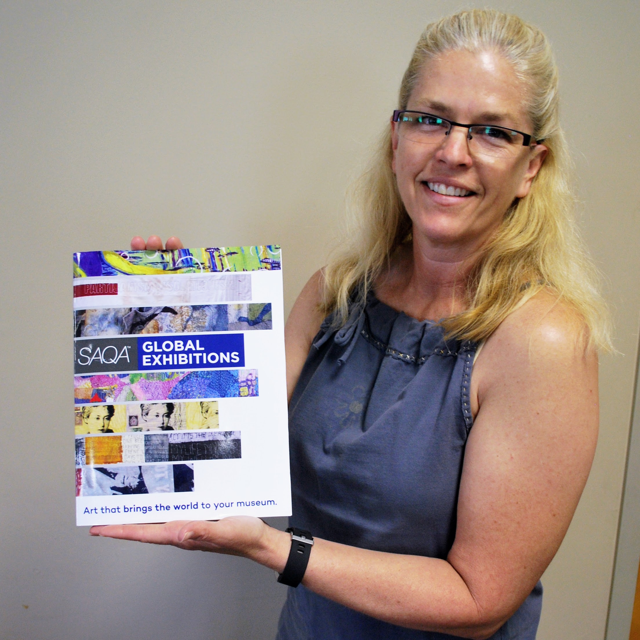 Sara Bradshaw has a quilt featured in a SAQA catalog!