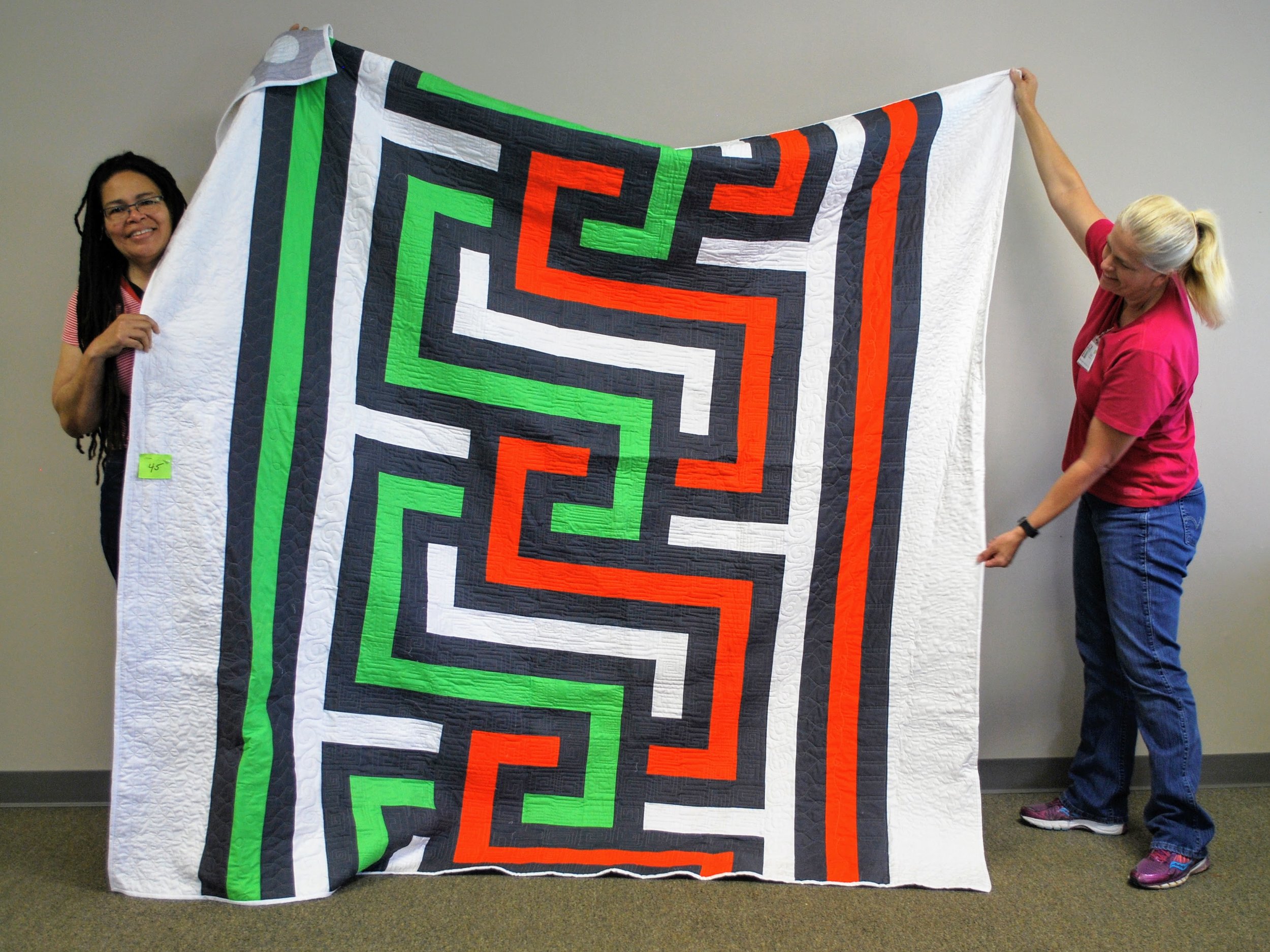 Quilt by Vanessa King (left)