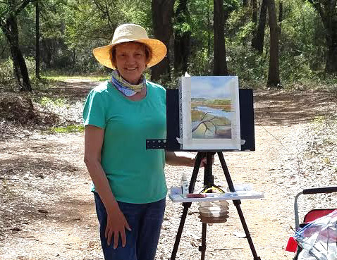 Painter Durinda Cheek will discuss elements and principles of design at our July meeting.