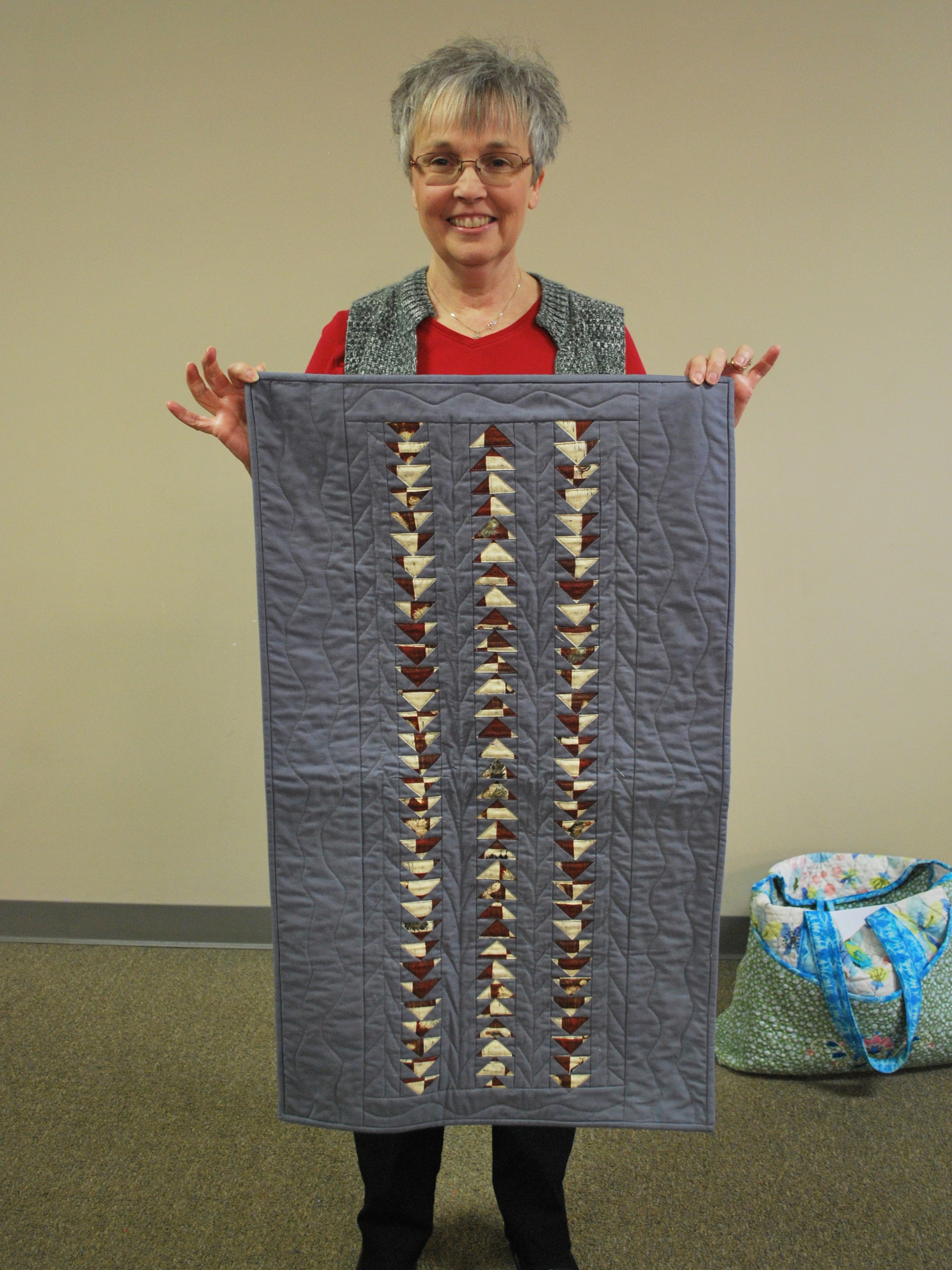 Patricia's Modern Geese Quilt