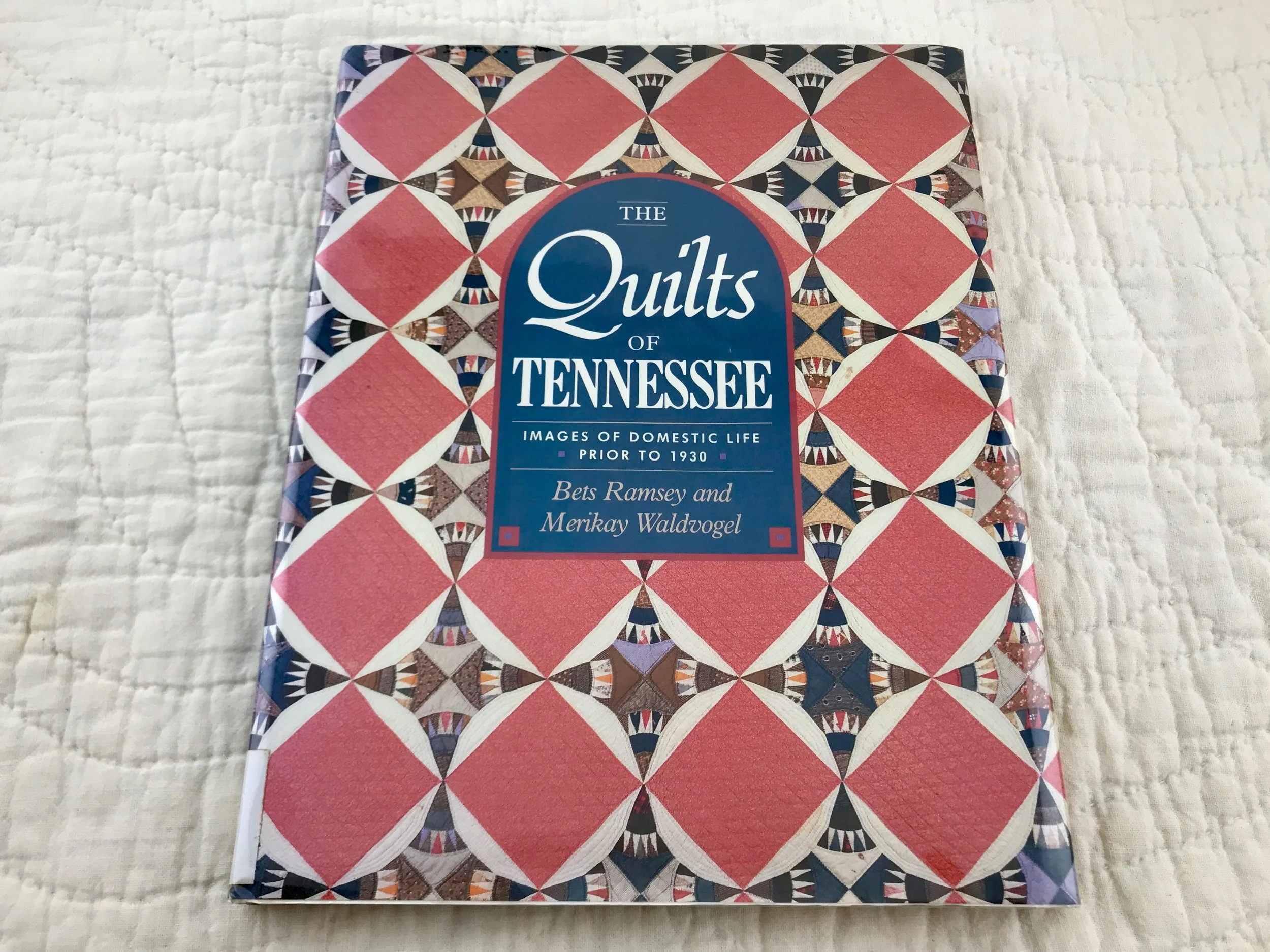 Our modern basket quilt design was inspired by an antique quilt in this book.