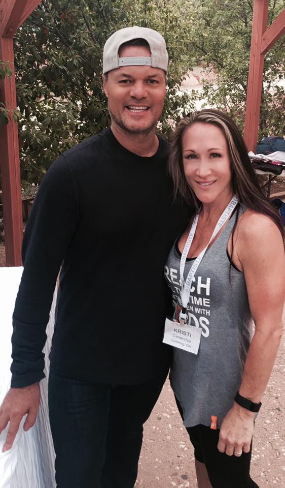 Kristi Broes with her mentor Baron Baptiste.
