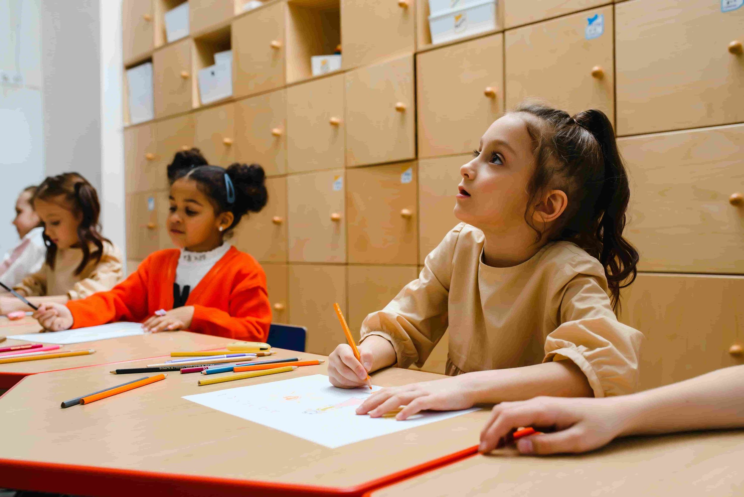 Children building emotional resilience in a UK primary school classroom