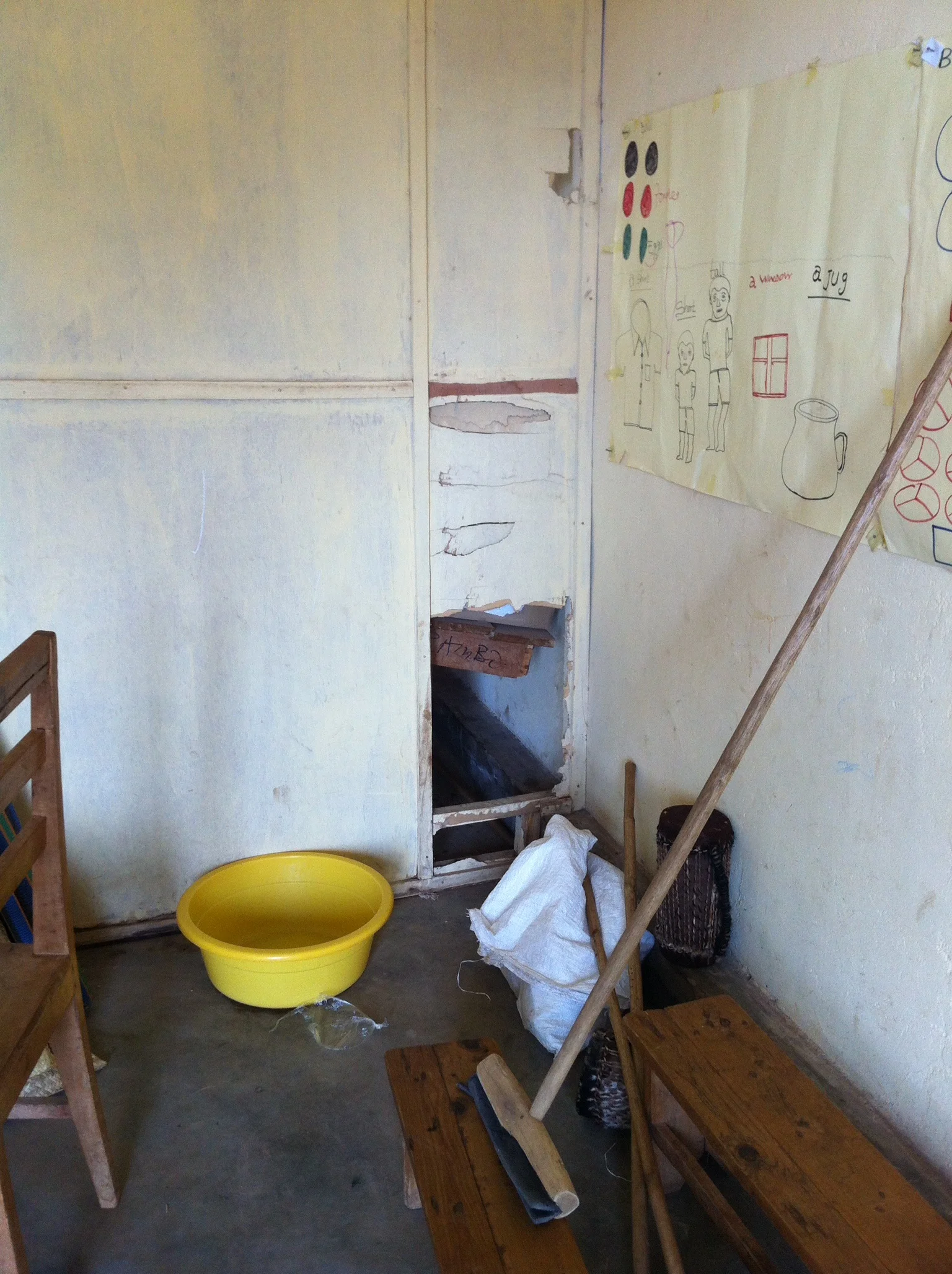 The old classroom to be converted
