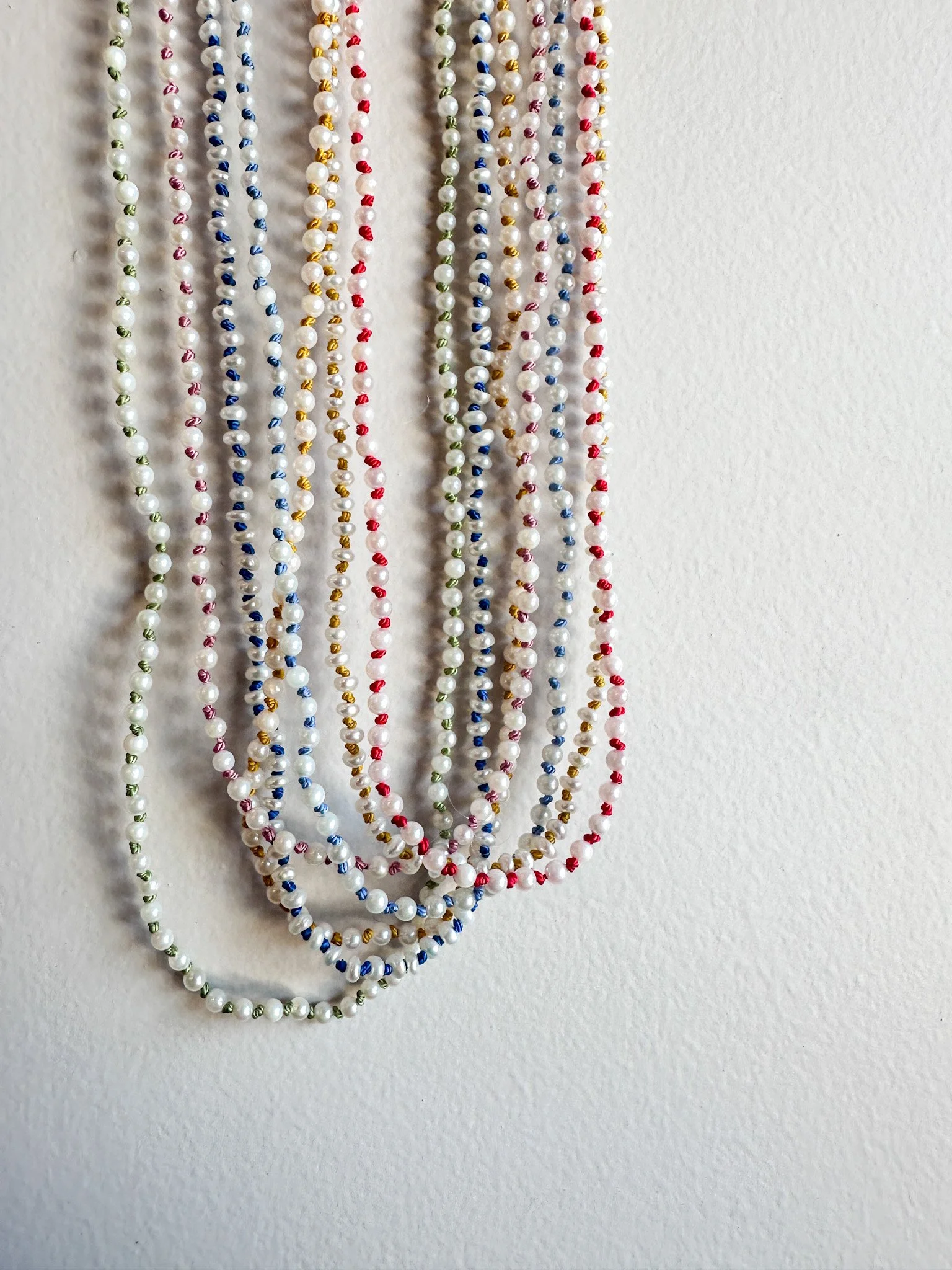 Knotted Seed Pearl Necklace