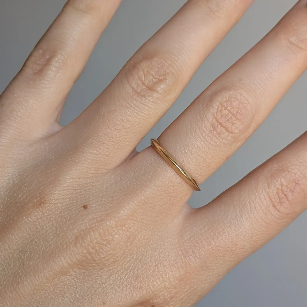 Gold Axis Ring — Adeline Jewelry
