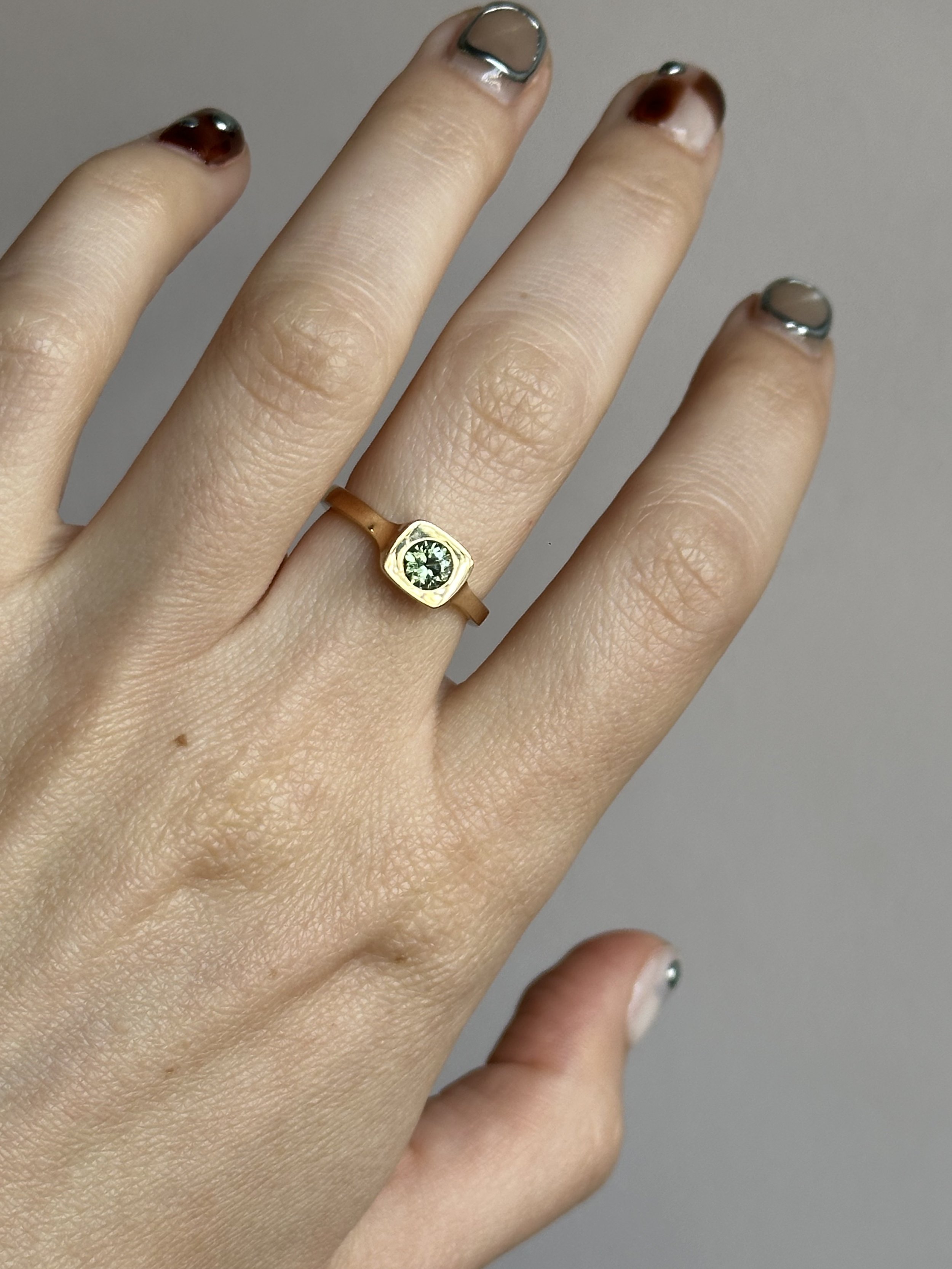 Green Capsule Ring