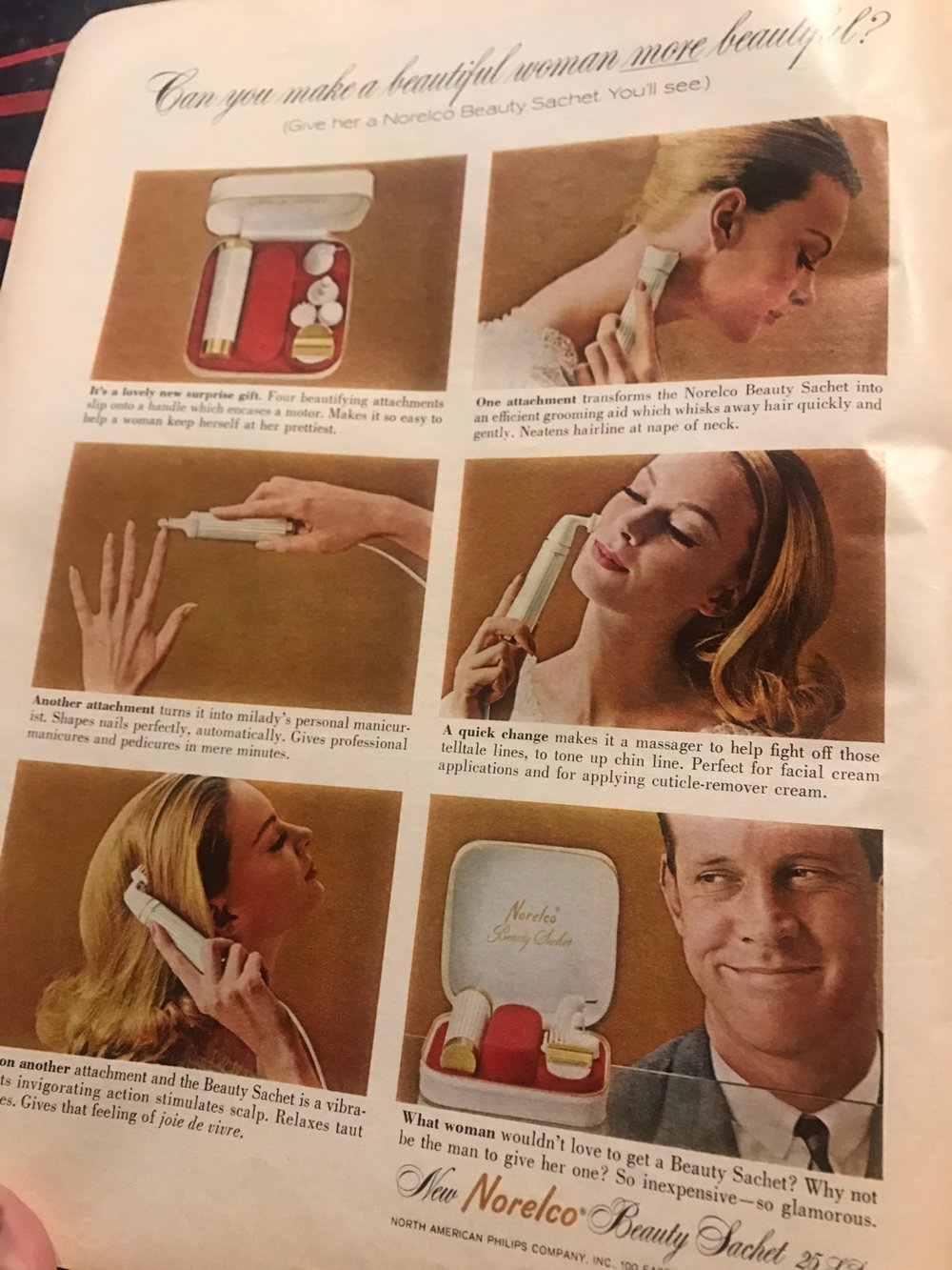 Yeah dude, get this vibrating tool for your wife to use on her "facial lines"... ;) Is that what they called those? Does it integrate with the vibrating bed in the Electric Home?