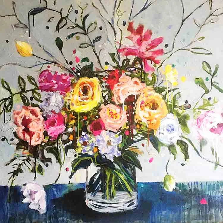 My latest floral still life inspired by several of the incredible florists I follow online and their beautiful arrangements! 