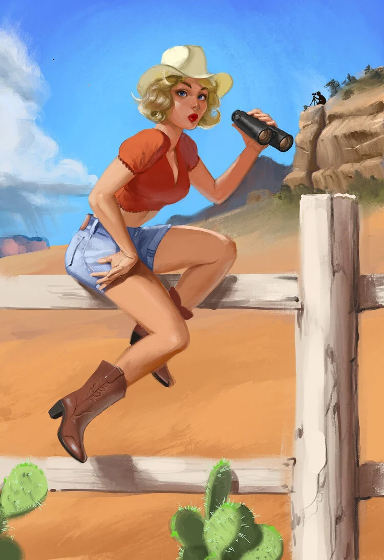 Outdoorsmans Magazine Ad Illustration