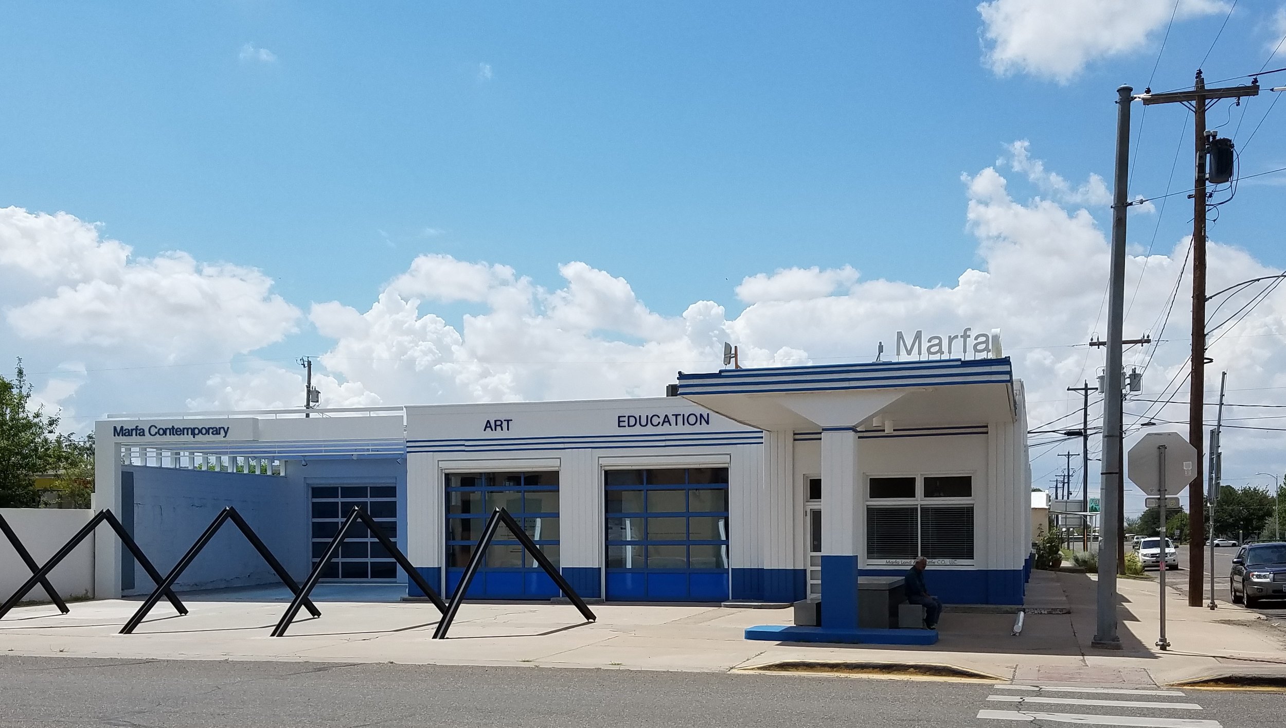 Marfa, Texas ingenuity: Gas station repurposed as an art museum.