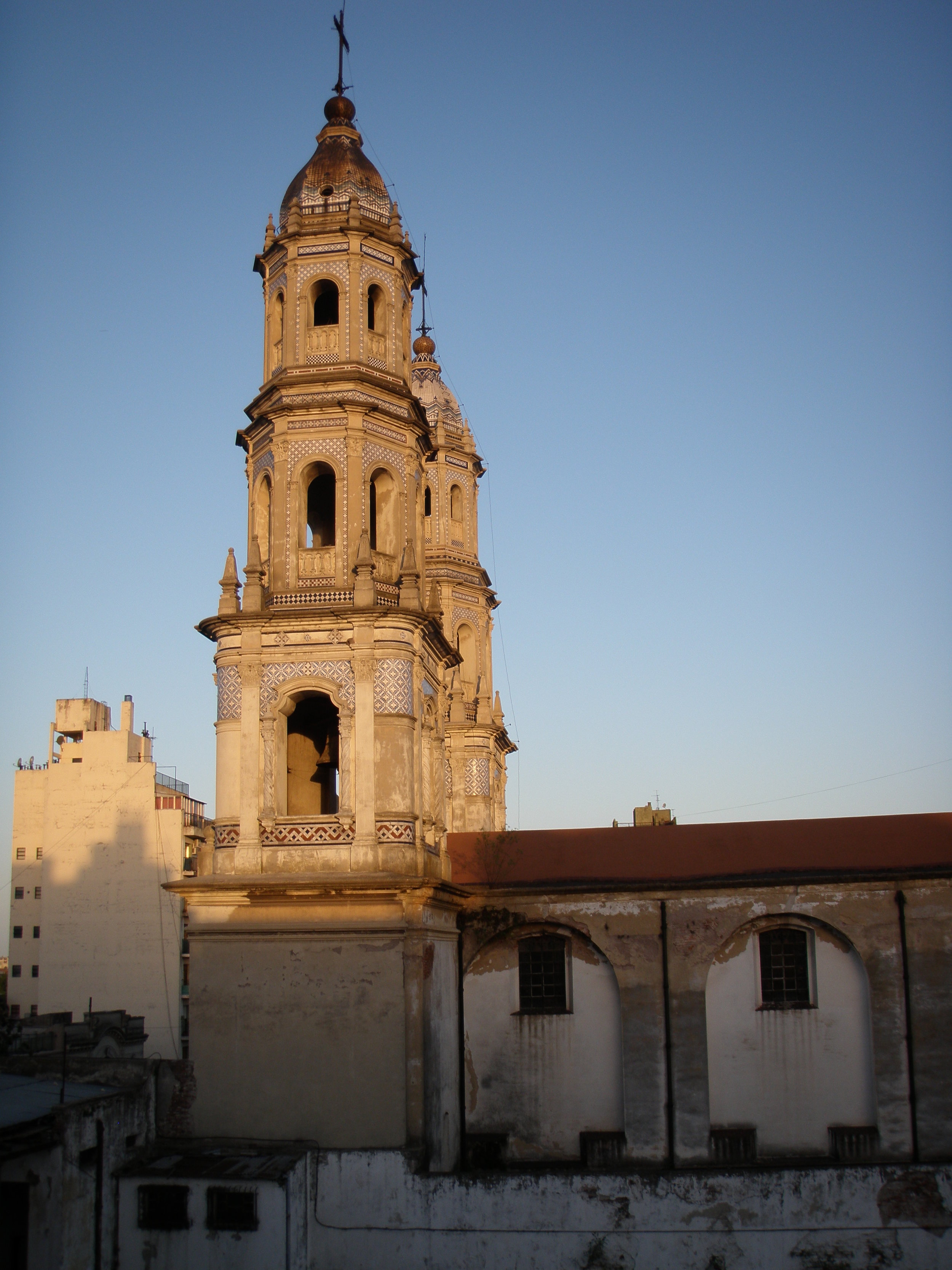 Buenos Aires. Late afternoon view from our hotel window. We stayed in the San Telmo district, half a block from Plaza Dorrego.