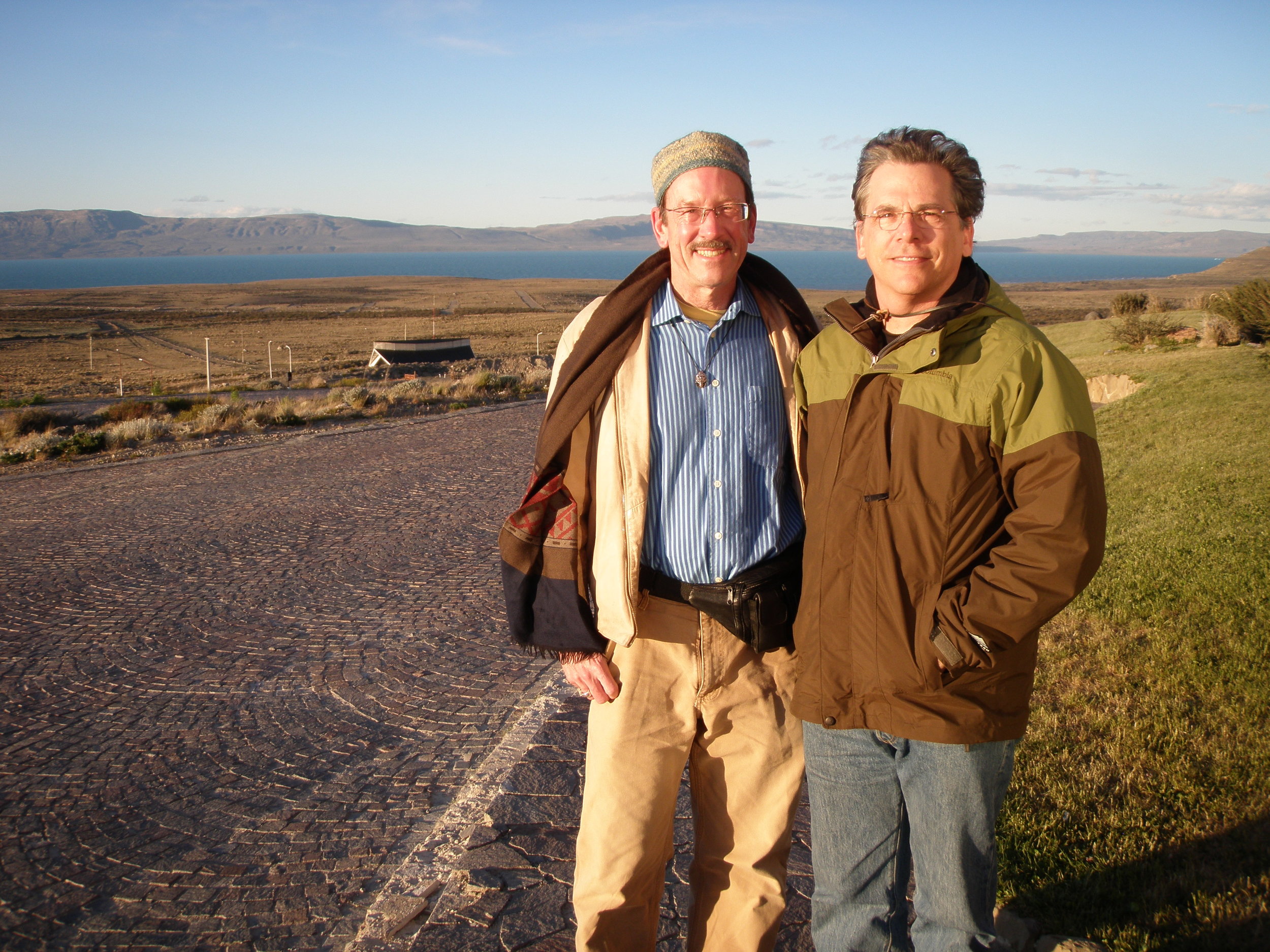 El Calafate, in Patagonia, Argentina. With my excellent travel buddy Stephen Silha.