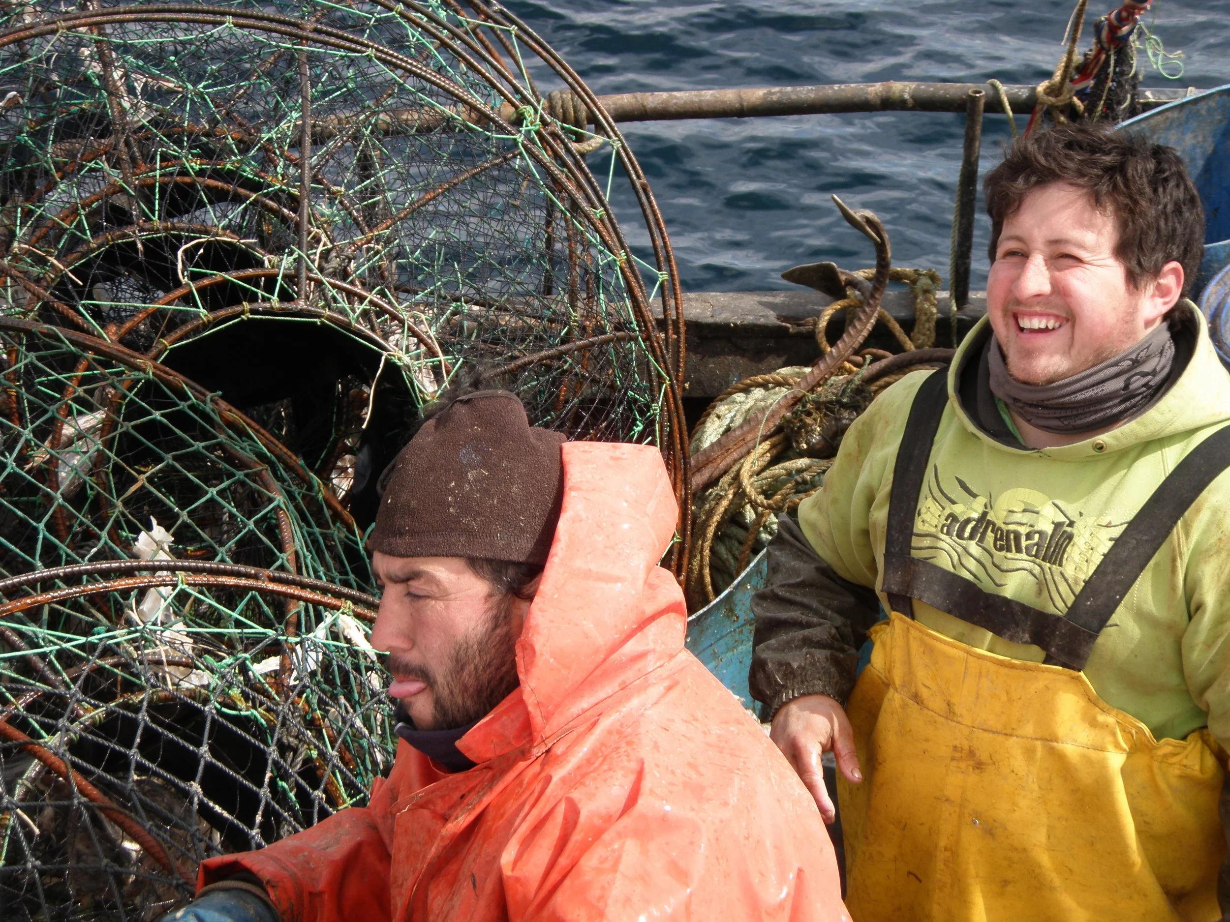 Fishermen in Beagle Channel.