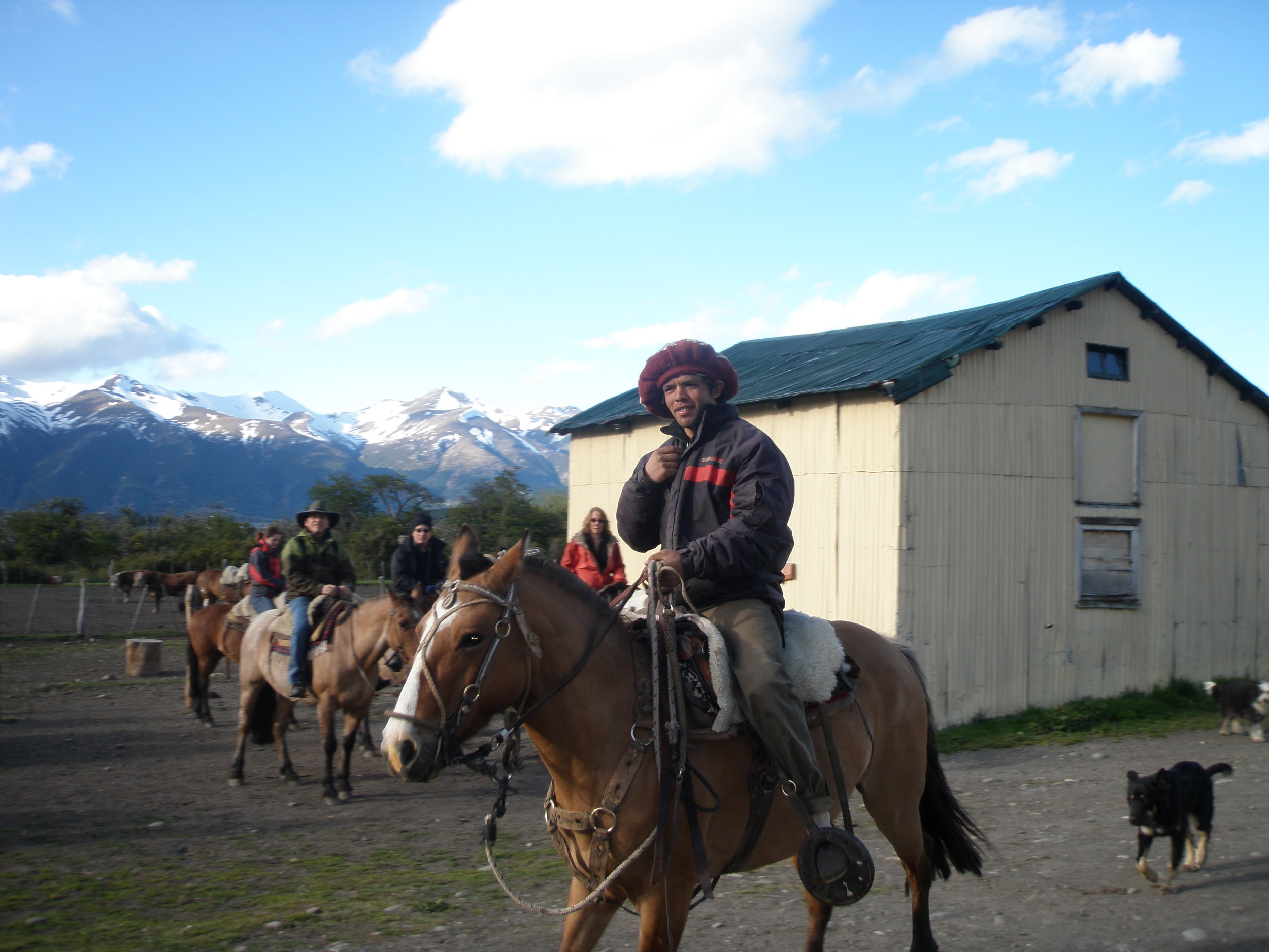 Nibepo Aike, Patagonia. Our horseback riding guide.