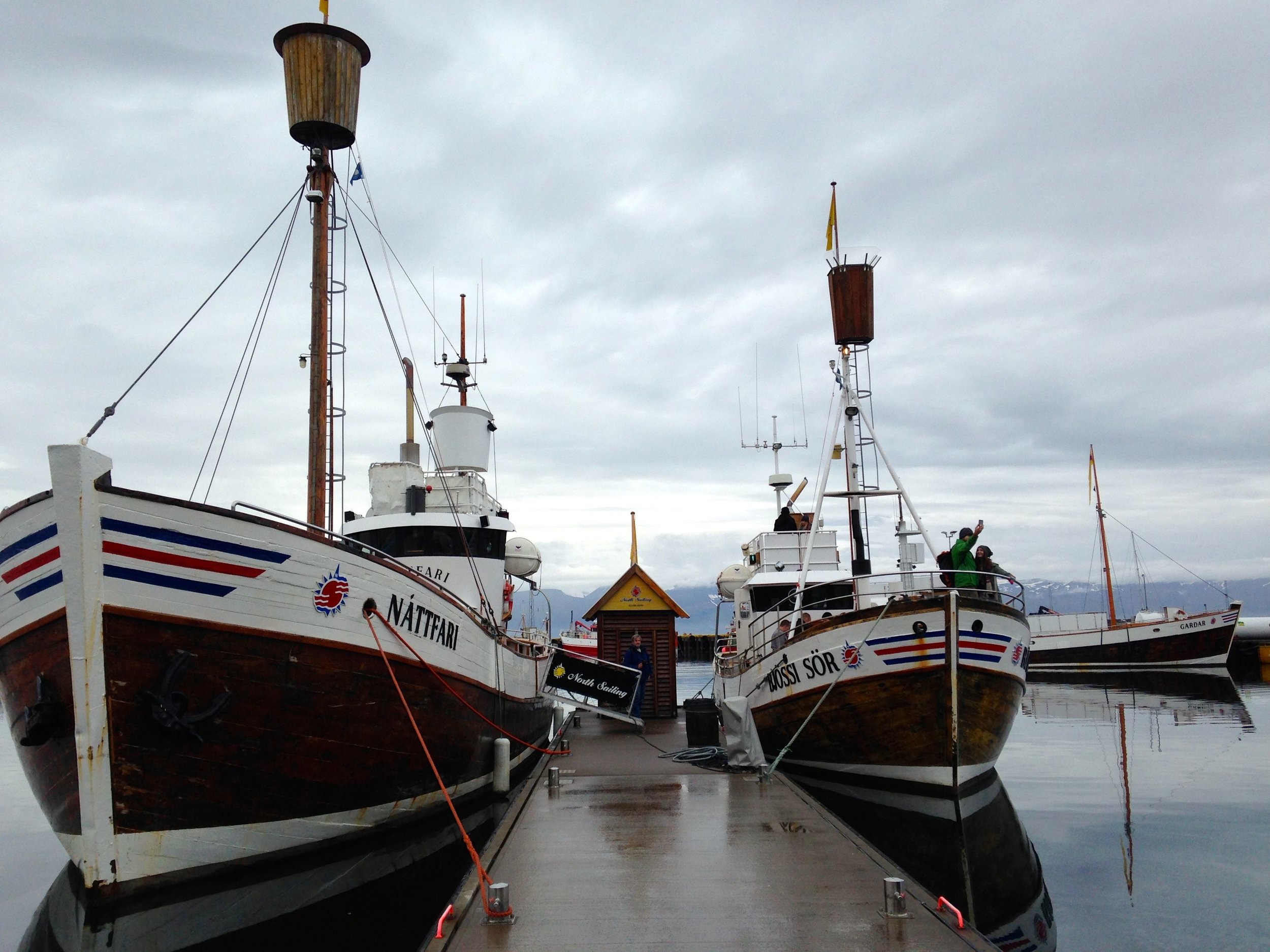Husavik, Iceland. We went whale-watching in the boat on the right.