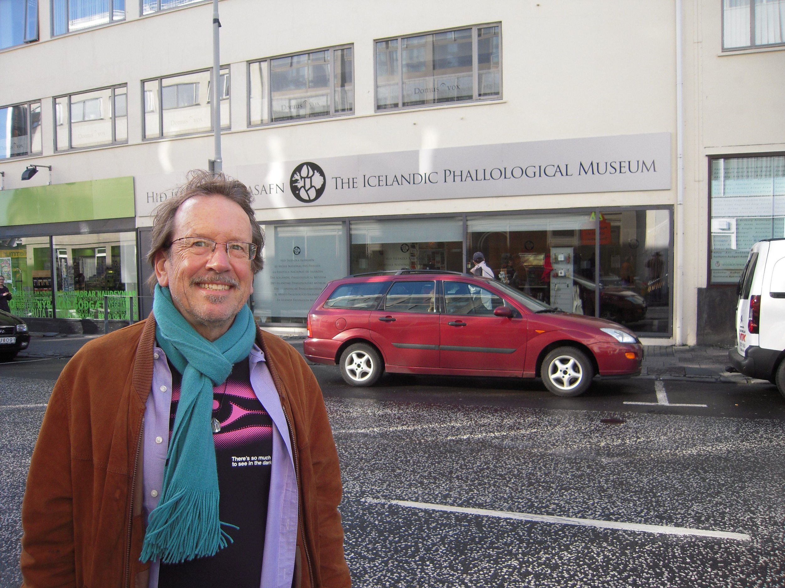 Stephen at the Icelandic Phallological Museum in Reykjavik.