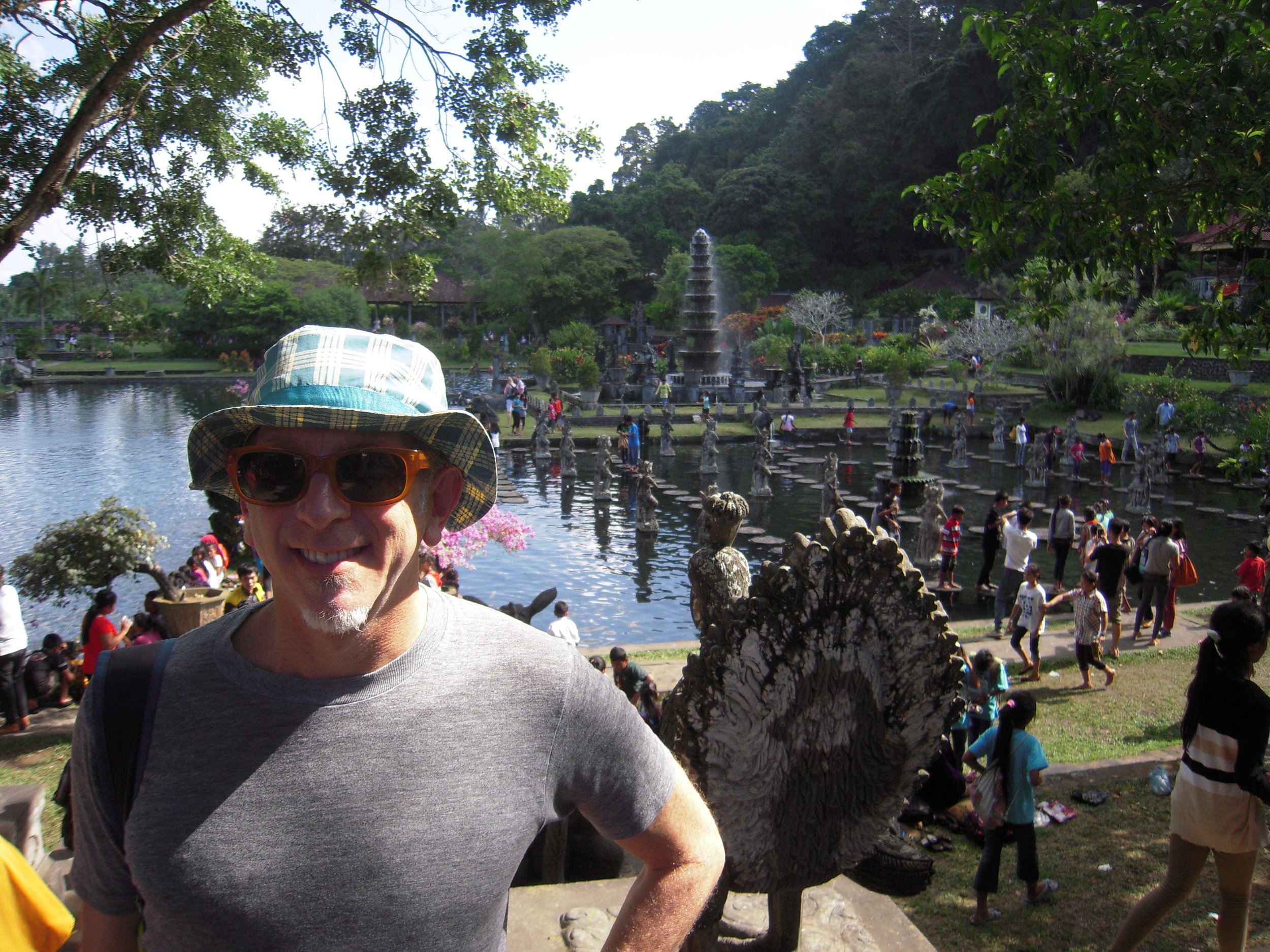 BALI 2014. Steve at Tirta Gangga water palace.JPG