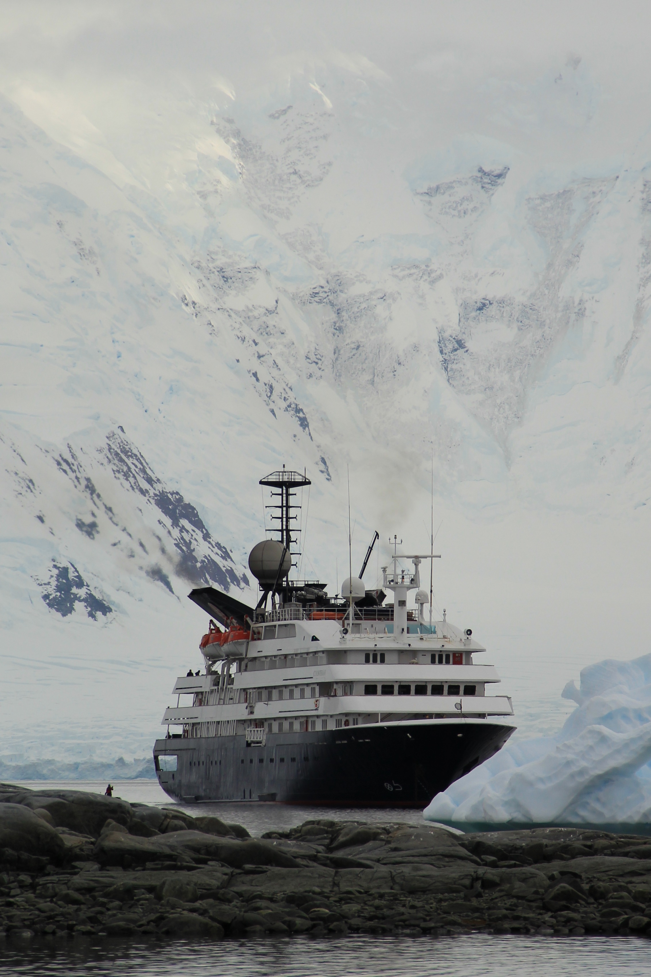 Our ship, the Corinthian. It takes 48 hours to sail from Tierra del Fuego, Argentina, to the northern edge of the Antarctic Peninsula.