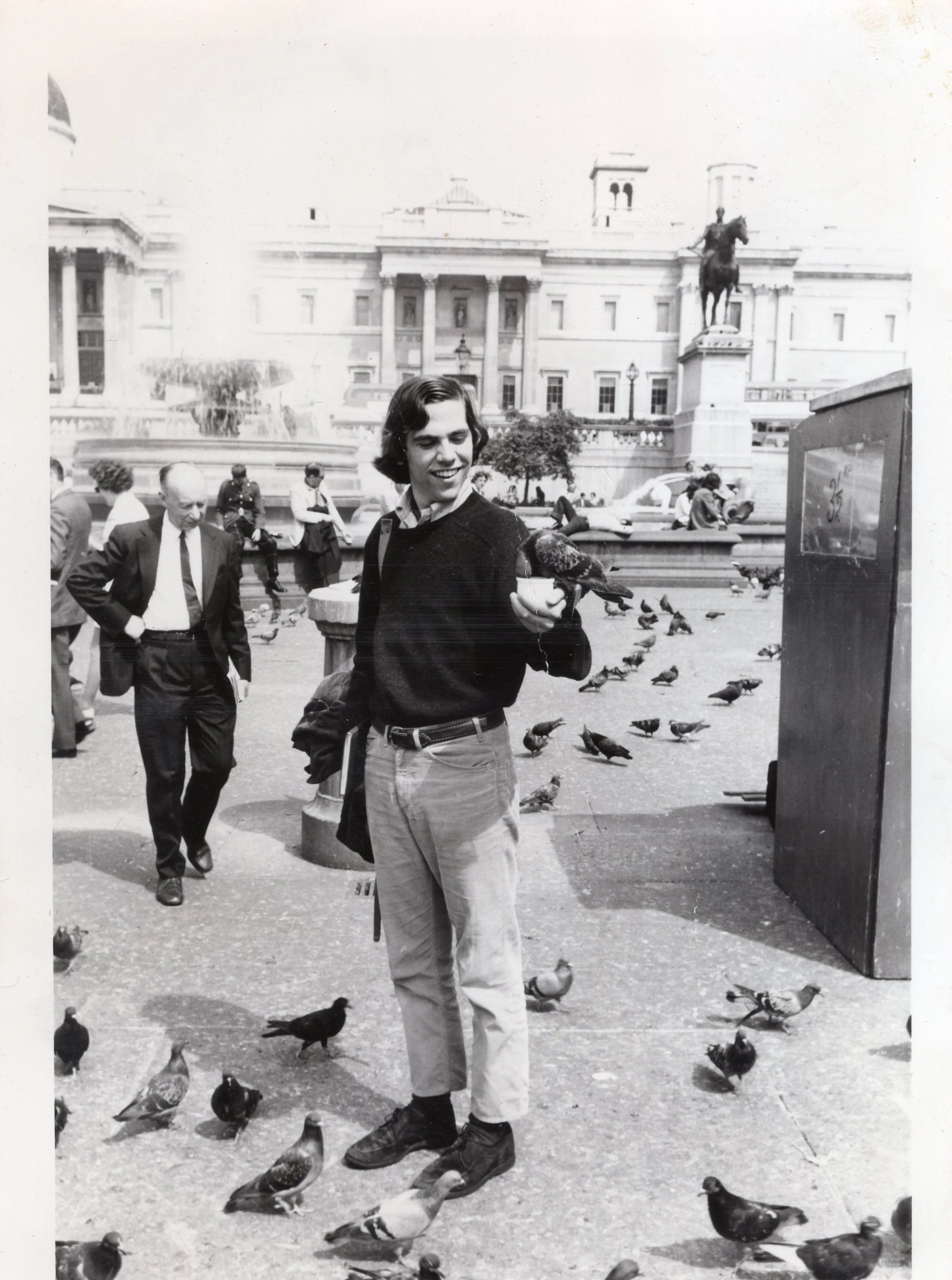  1971. EMG at Piccadilly Circus, London. 