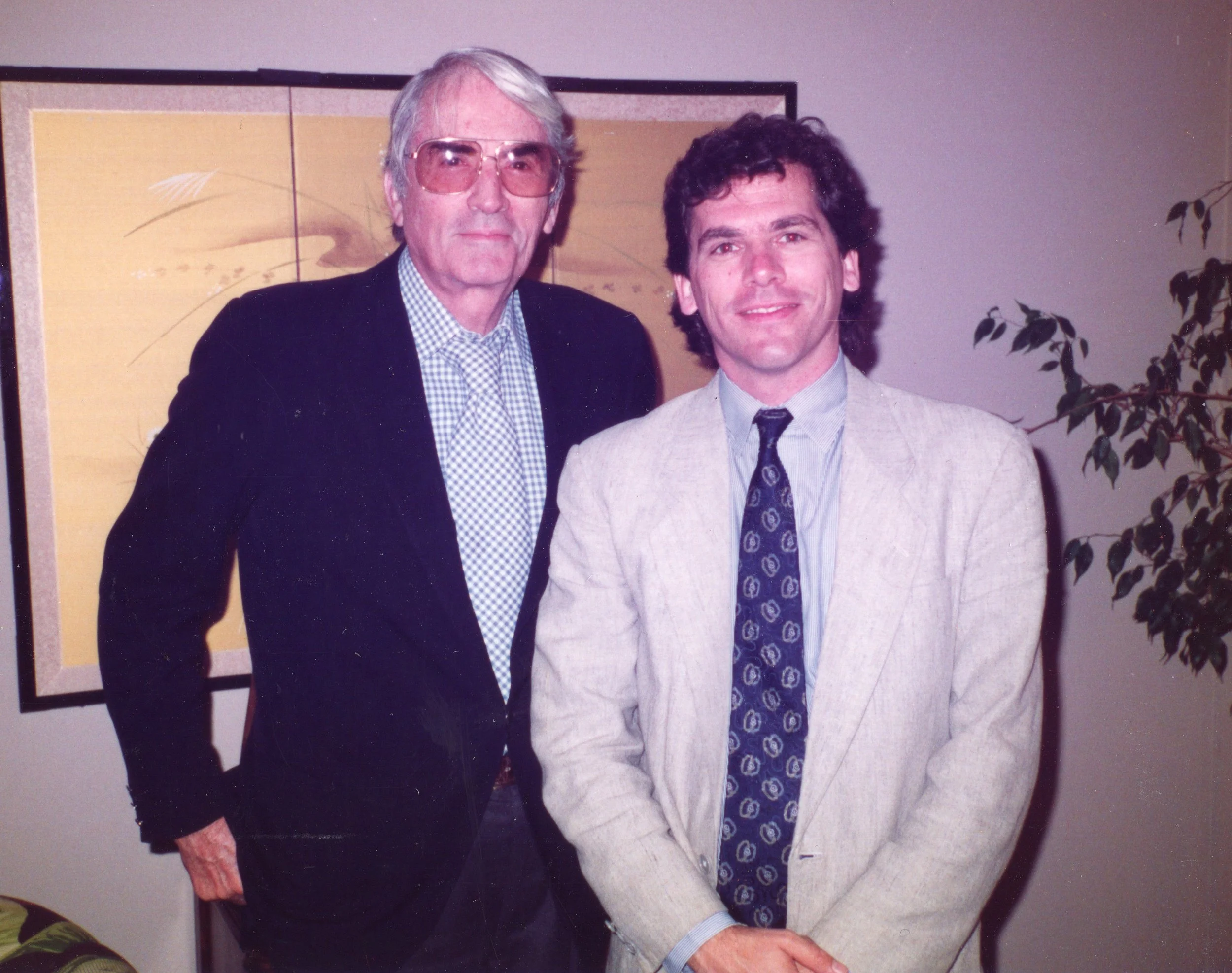  1989. Gregory Peck &amp; EMG, Westwood, CA. He was promoting the movie  Old Gringo . 