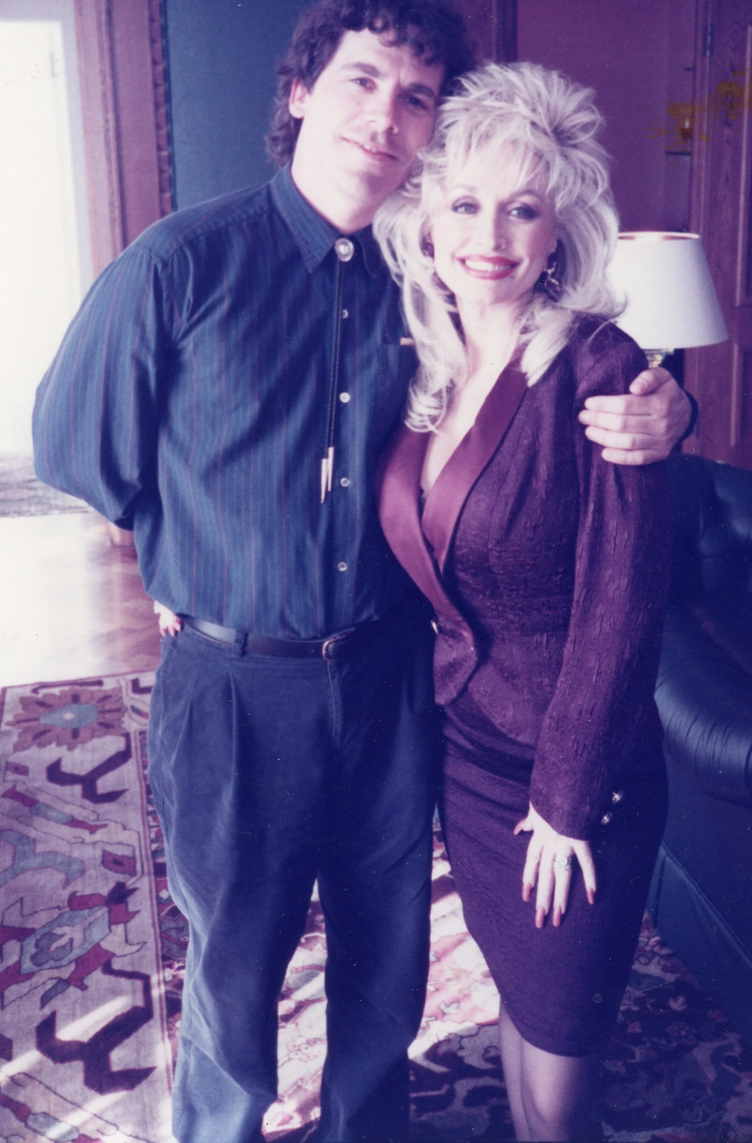  1992. Dolly Parton &amp; EMG, San Francisco. She was promoting the movie  Straight Talk . 