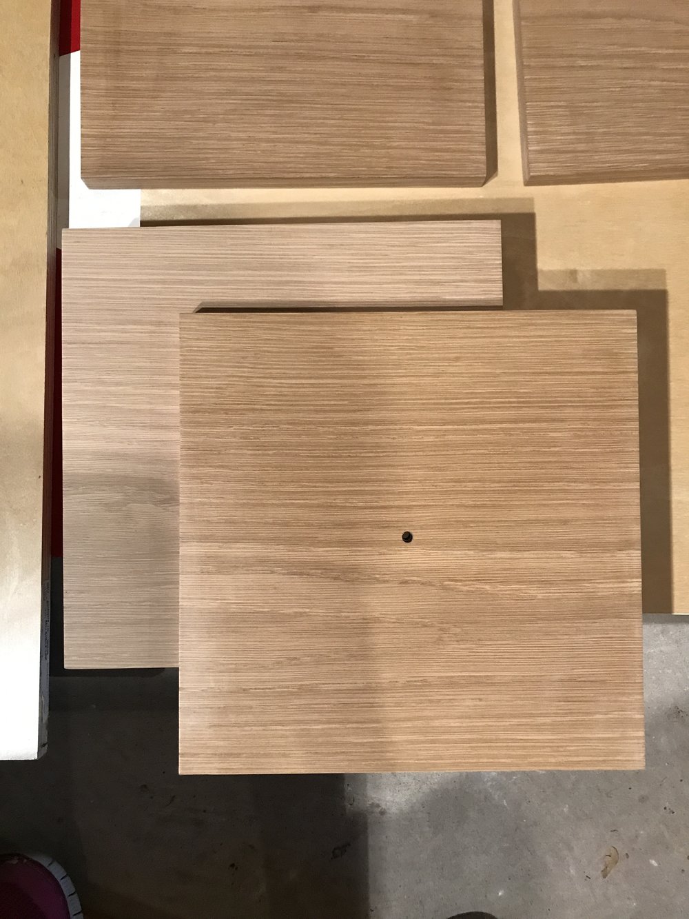 White oak before and after Danish soap finish