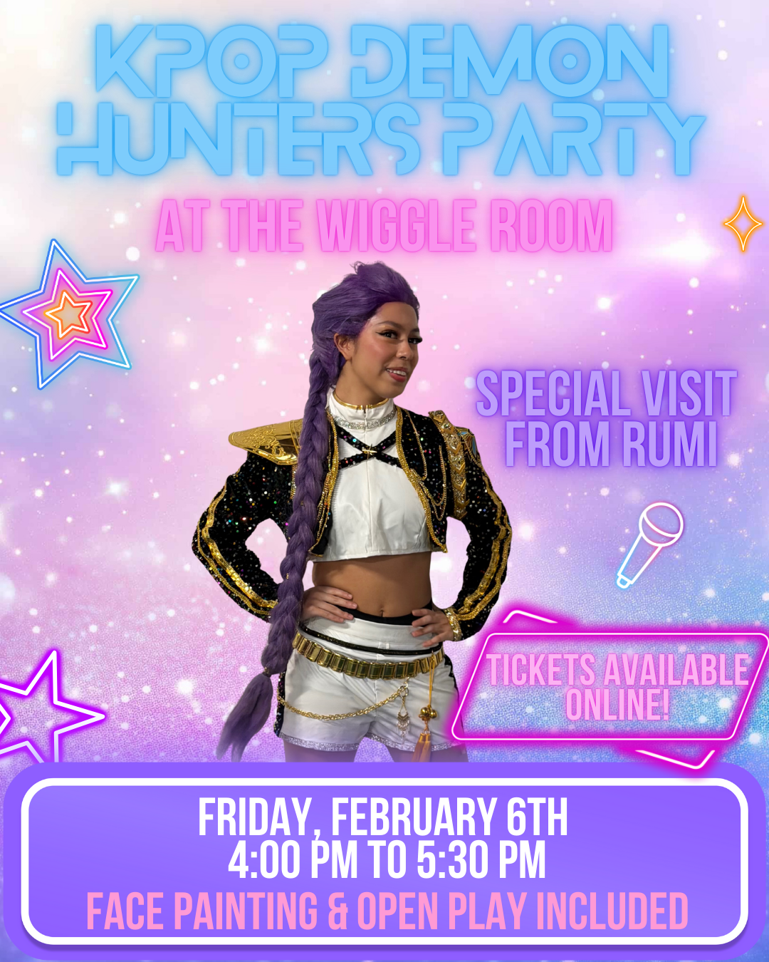 KPop Demon Hunters Party at The Wiggle Room