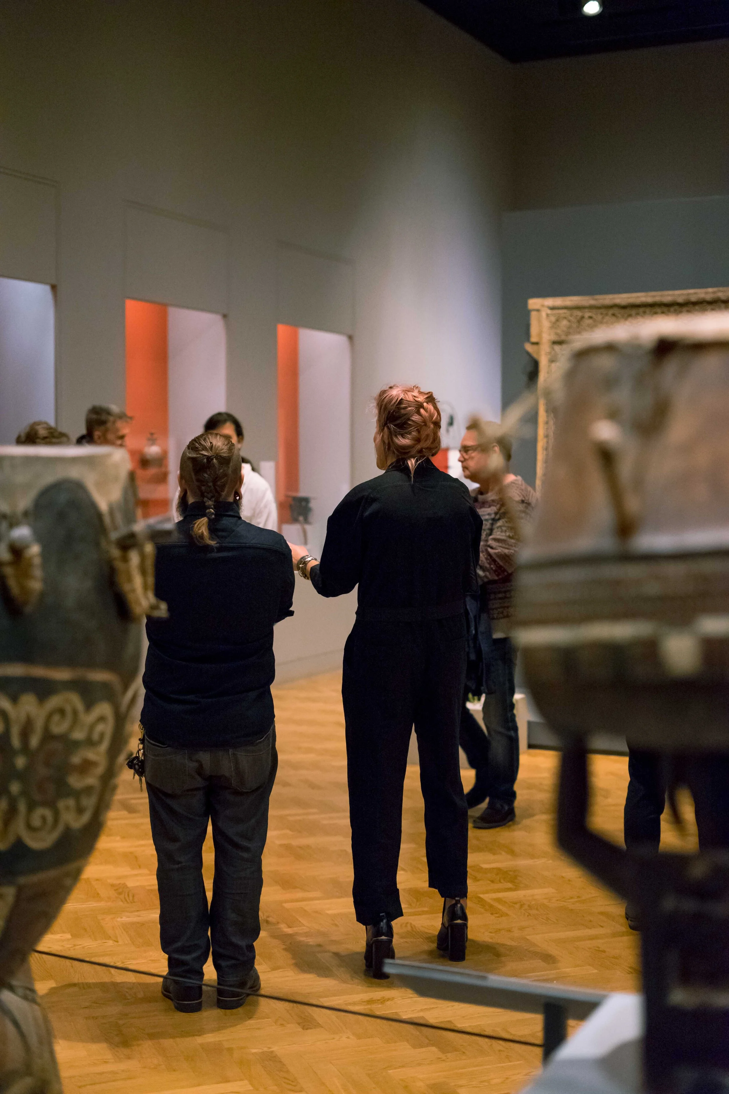 guests mingle in a gallery at the Minneapolis Institute of Art