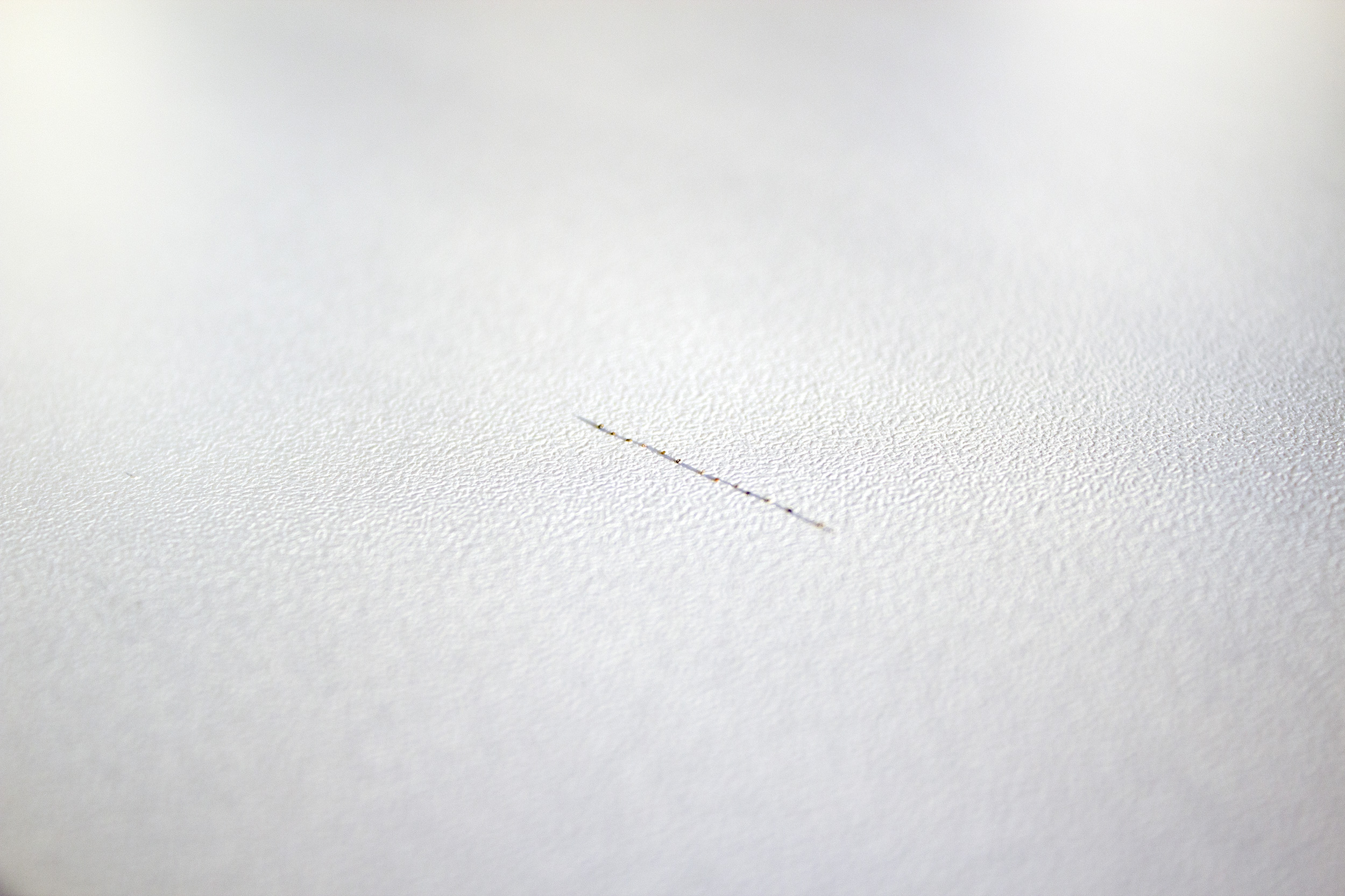 a line, the infinite , 2014 sand, natural light 1 in.