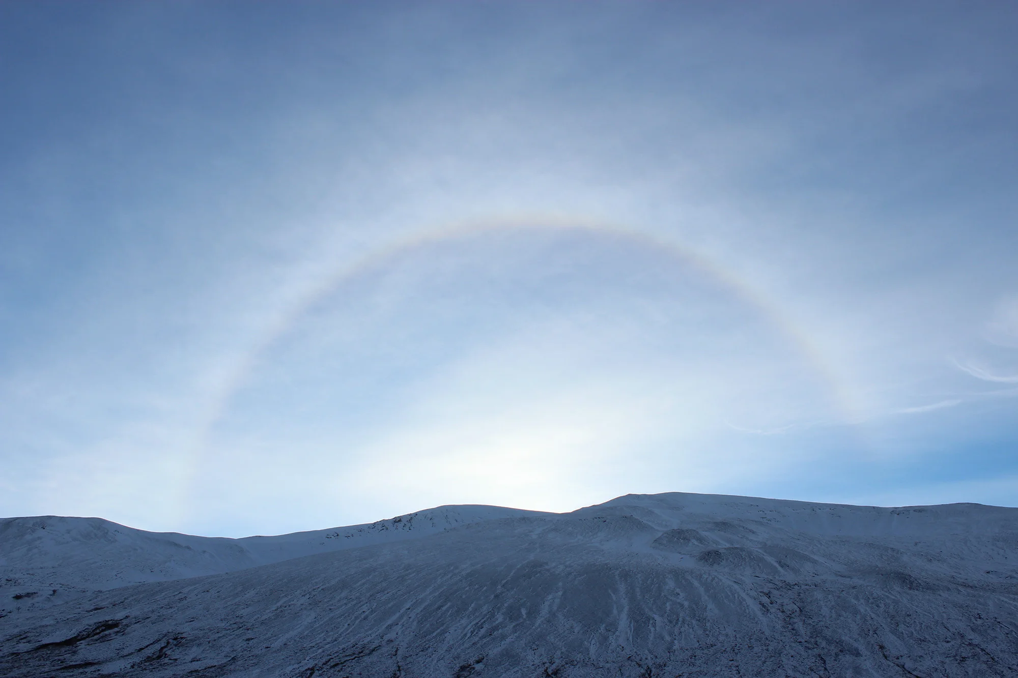22° halo , 2013 digital archival print 16 x 24 in. Skagaströnd, Iceland