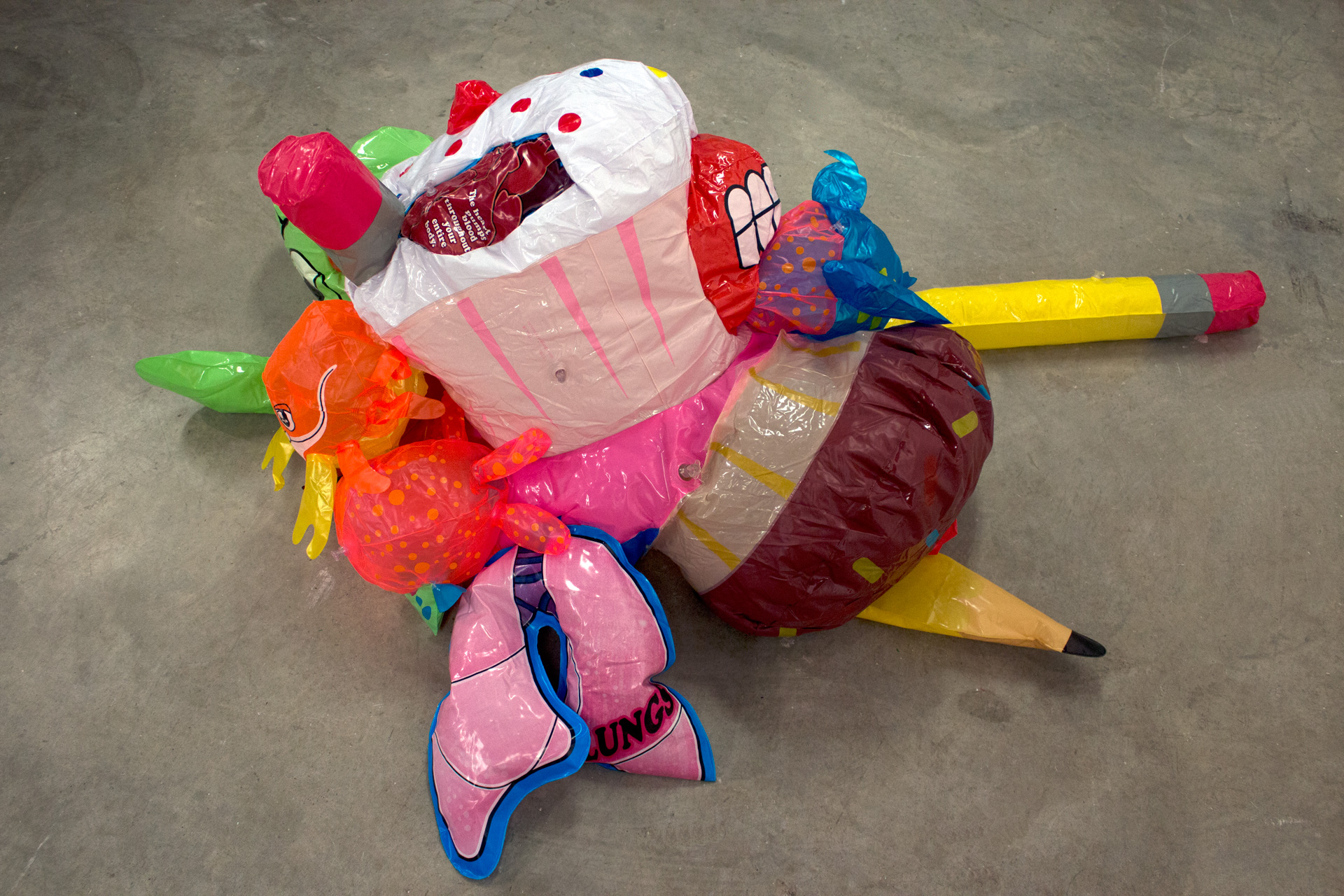 Abby Ketcham Fabric Design I , 2015 Virginia Commonwealth University Inflatables / Create an inflatable object that draws from one of the particular histories of inflatables including sex objects, children’s toys, wartime vehicles, architectu