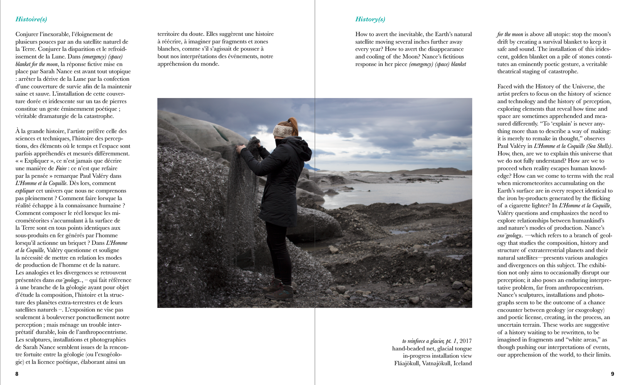 exo¨geology.. , 2017 artist book essay by Anne-Sophie Miclo published by Antenna , New Orleans LA