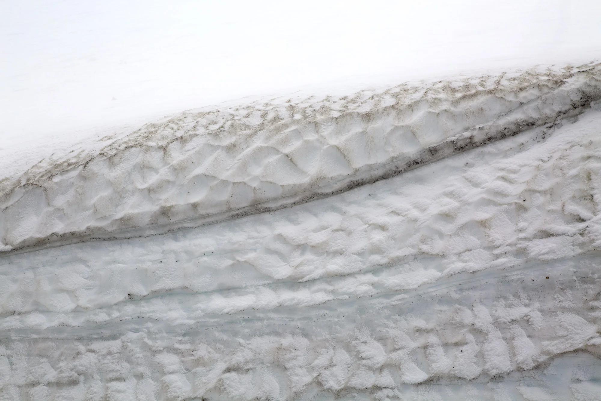 anthropogeology (snowplow strata) , 2018 digital archival print 24 x 36 in. Crater Lake, Oregon