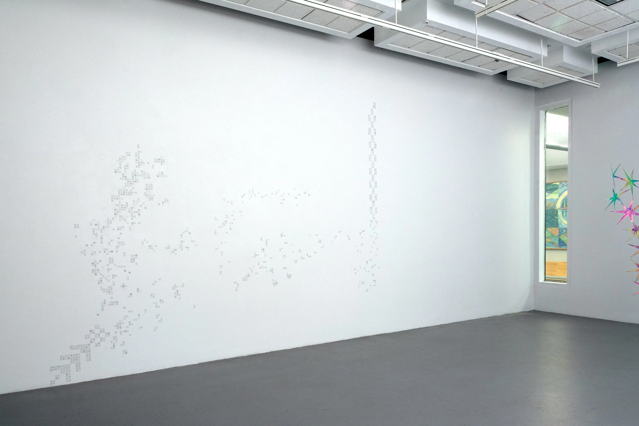    and when you change the landscape, is it with bare hands or with gloves? (magnolia, rain)  , 2025 graphite wall drawing 9.5 × 8 ft. Image credit | Jonathan Bagby  Laverne Krause Gallery, University of Oregon, Eugene, OR 