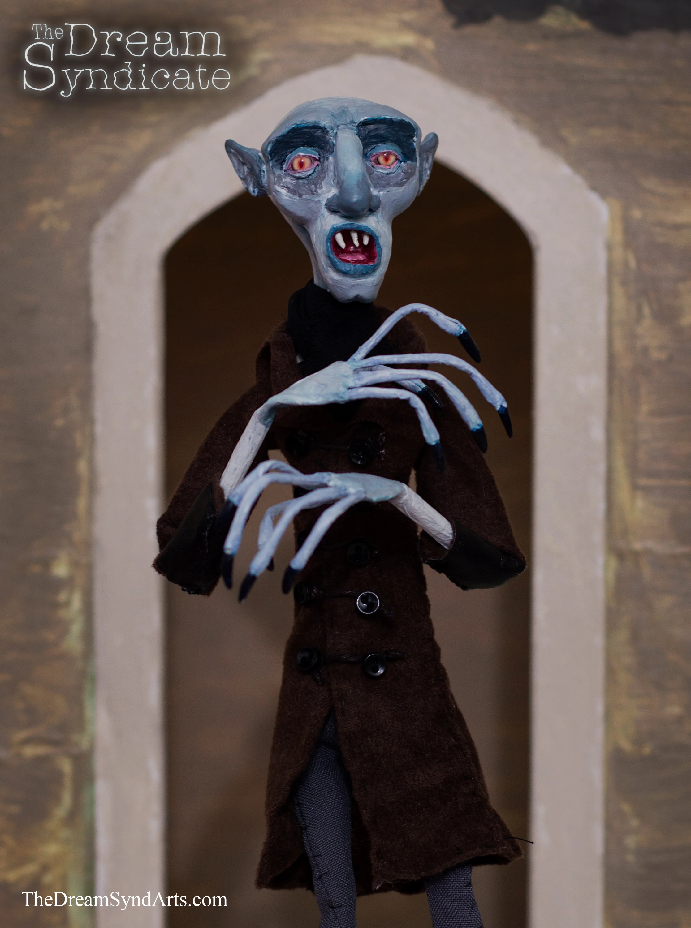 This is the final illustration that was created with the vampire art doll. If you would like a print, you can get one here .
