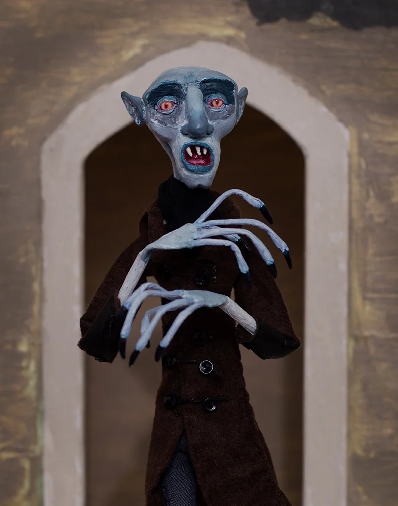Nosferatu vampire art doll illustration