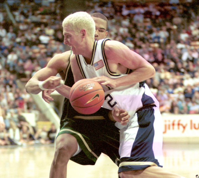 Travis Hansen in a game vs Colorado St. Hansen played for BYU from 2000-2003. (Universe Photo)