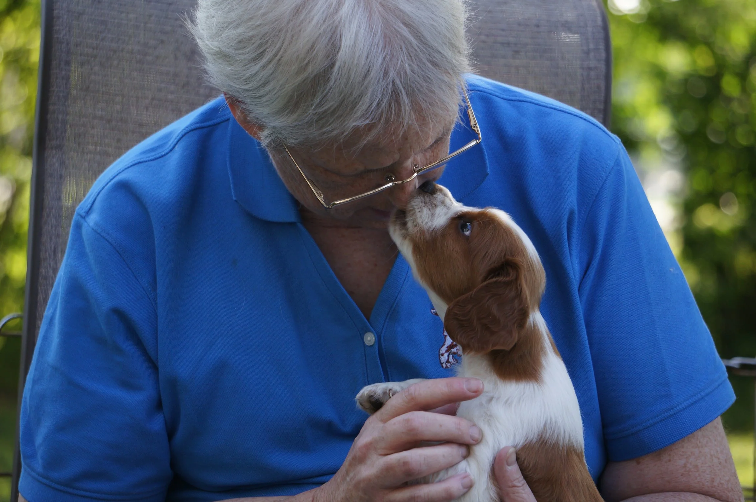 Colleen & a 'Promise' pup