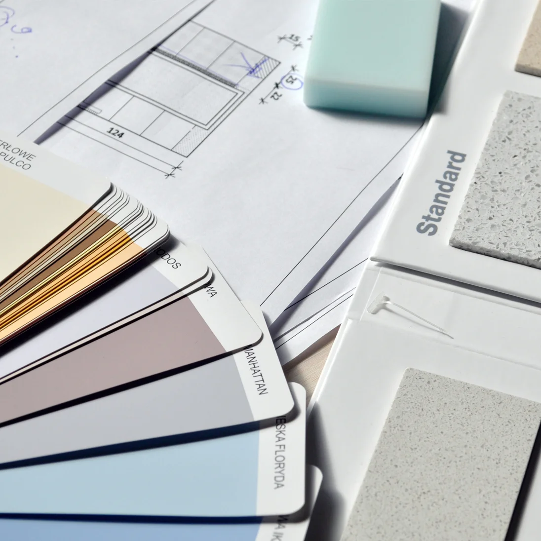 Paint-tile-samples-custom-bathrooms